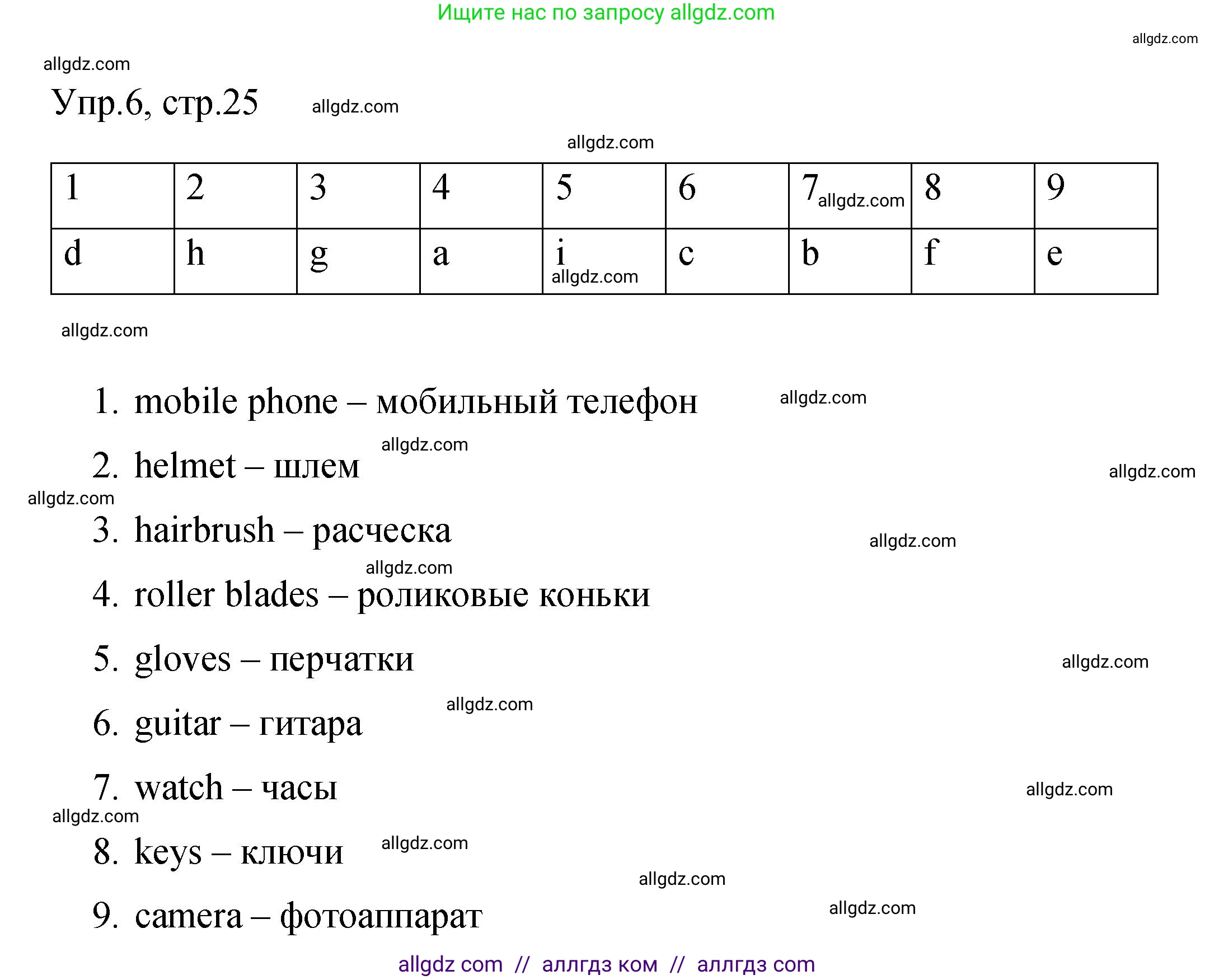 Английский язык (english), 4 класс Сборник упражнений, авторы: Быкова Надежда Ильинична (Bykova Nadezhda), Поспелова Марина Давидовна (Pospelova Marina), издательство Просвещение, Москва, 2023, оранжевого цвета, страница 25, номер 6, Решение 1