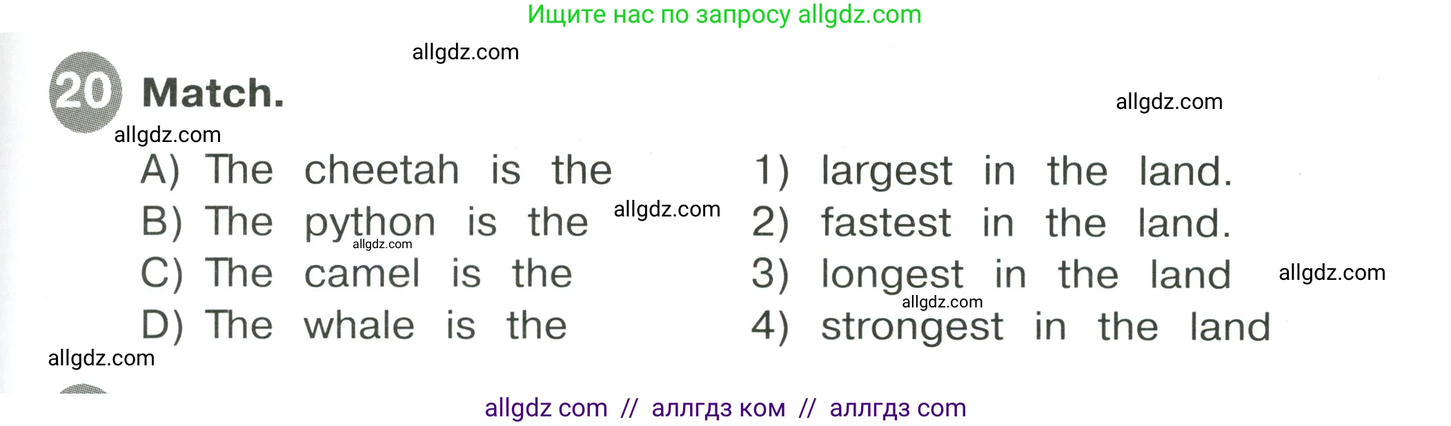 Английский язык (english), 4 класс Сборник упражнений, автор: Котова Марина Петровна, издательство Просвещение, Москва, 2023, белого цвета, страница 47, номер 20, Условие