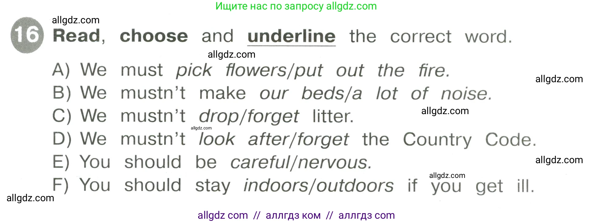 Английский язык (english), 4 класс Сборник упражнений, автор: Котова Марина Петровна, издательство Просвещение, Москва, 2023, белого цвета, страница 67, номер 16, Условие
