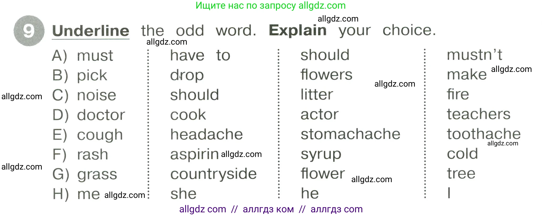 Английский язык (english), 4 класс Сборник упражнений, автор: Котова Марина Петровна, издательство Просвещение, Москва, 2023, белого цвета, страница 64, номер 9, Условие