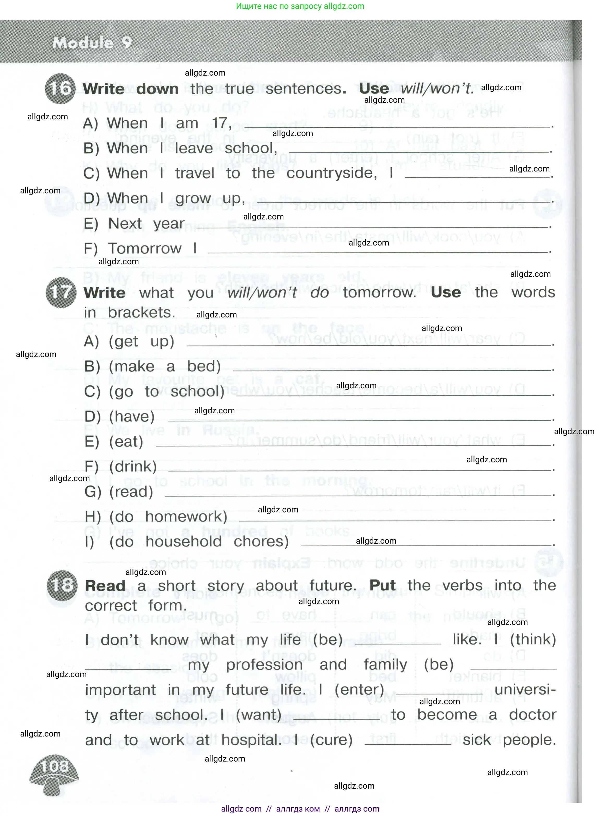 Английский язык (english), 4 класс Сборник упражнений, автор: Котова Марина Петровна, издательство Просвещение, Москва, 2023, белого цвета, страница 108