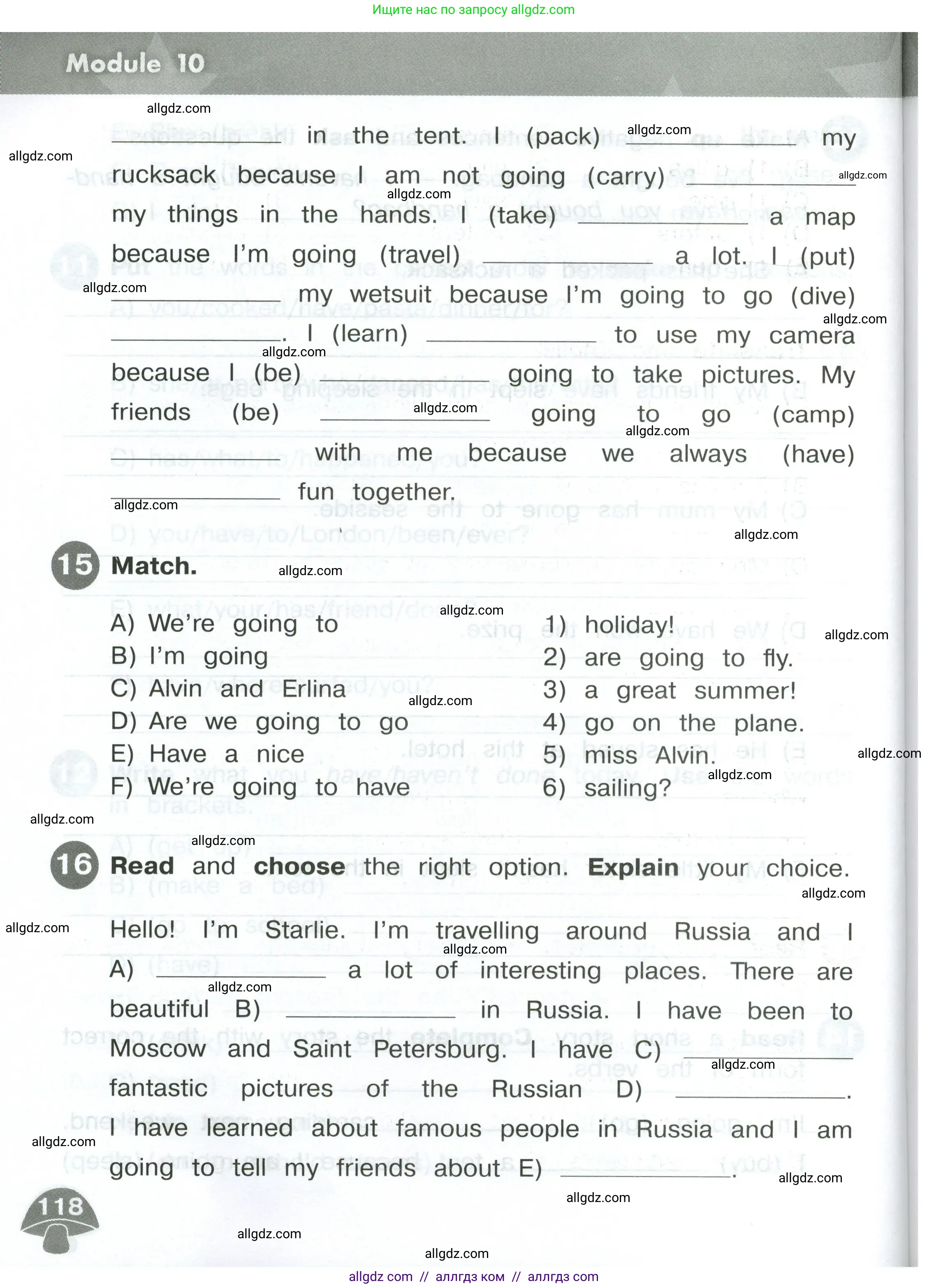 Английский язык (english), 4 класс Сборник упражнений, автор: Котова Марина Петровна, издательство Просвещение, Москва, 2023, белого цвета, страница 118