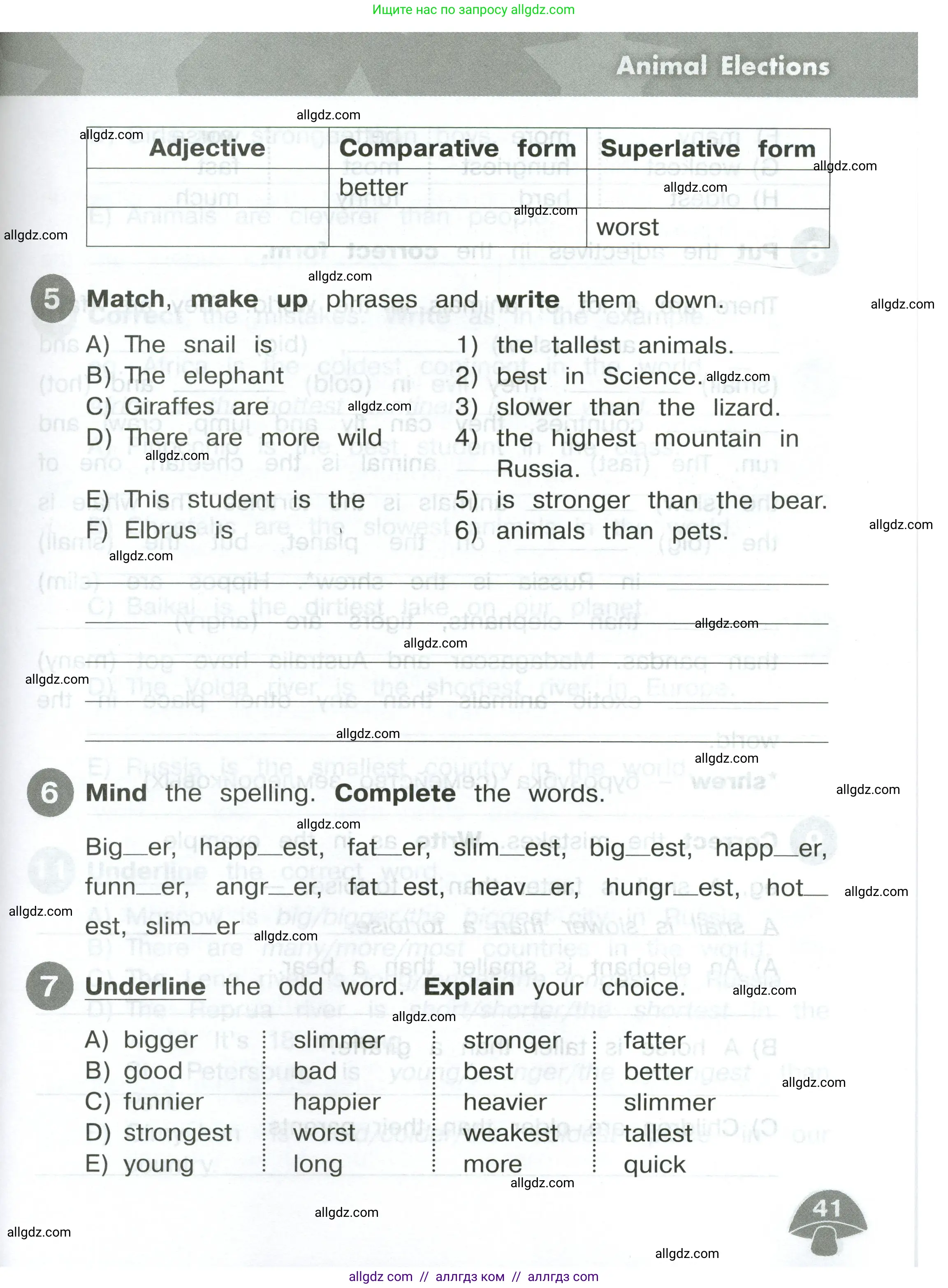 Английский язык (english), 4 класс Сборник упражнений, автор: Котова Марина Петровна, издательство Просвещение, Москва, 2023, белого цвета, страница 41