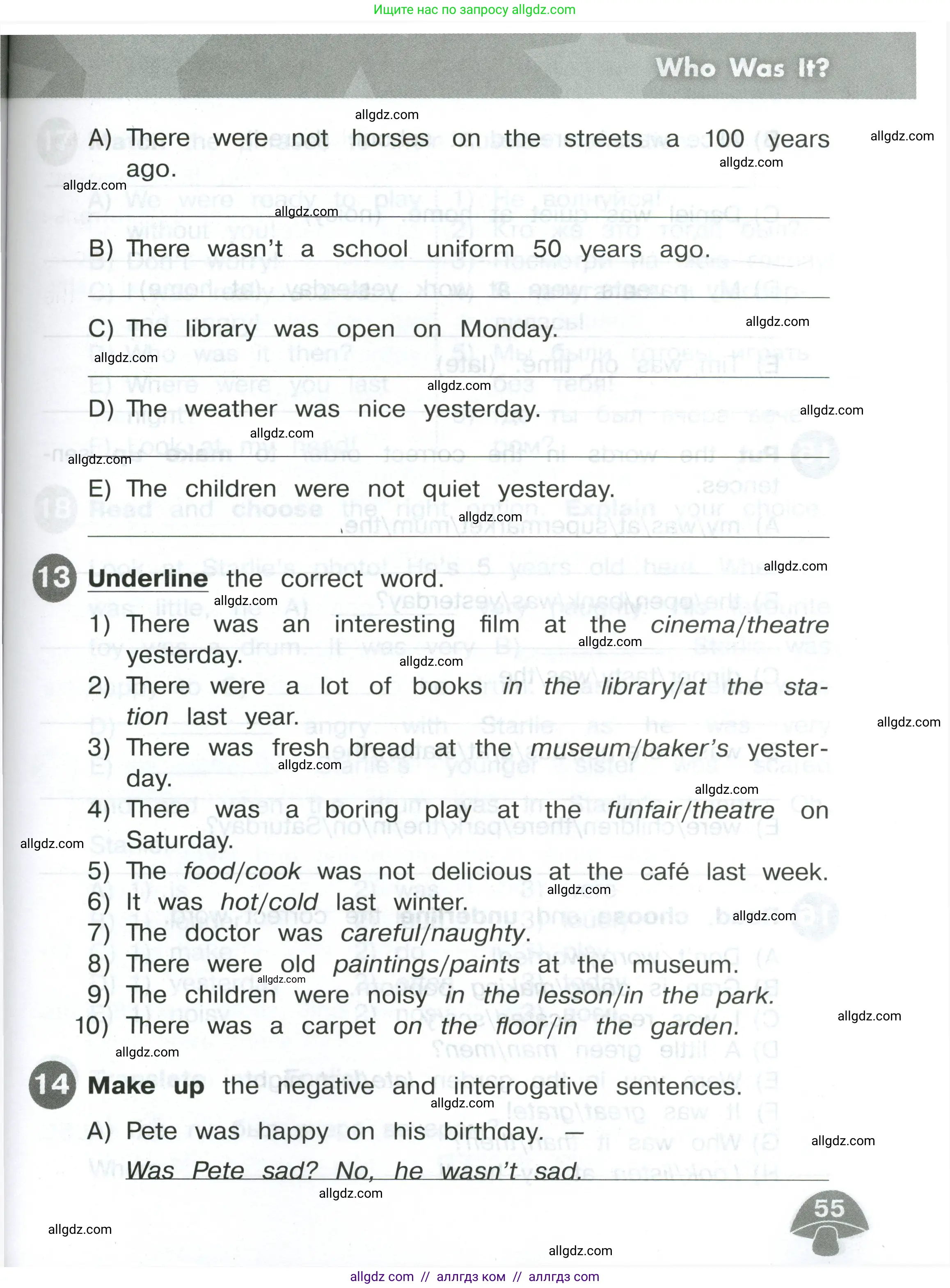 Английский язык (english), 4 класс Сборник упражнений, автор: Котова Марина Петровна, издательство Просвещение, Москва, 2023, белого цвета, страница 55