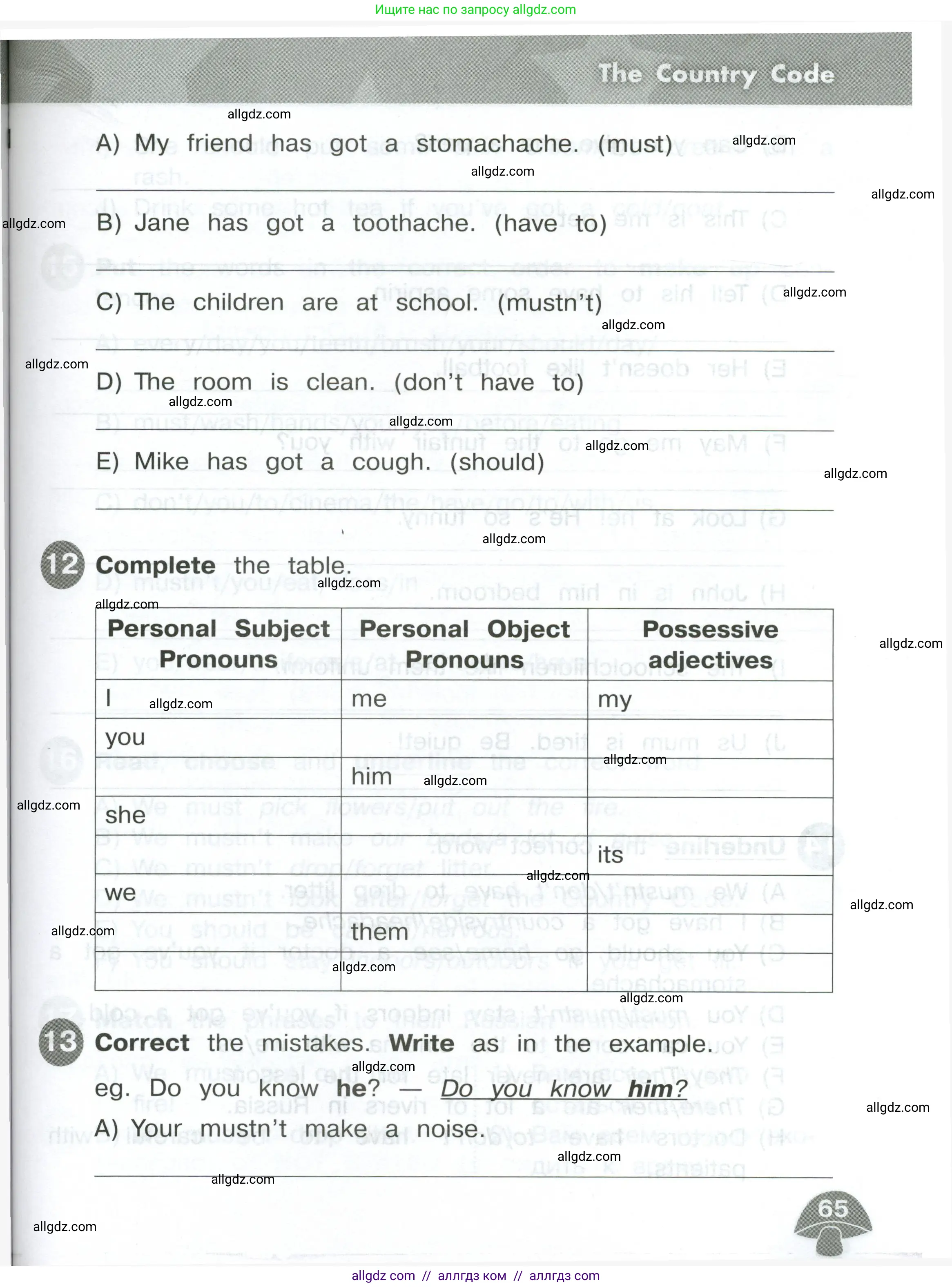 Английский язык (english), 4 класс Сборник упражнений, автор: Котова Марина Петровна, издательство Просвещение, Москва, 2023, белого цвета, страница 65