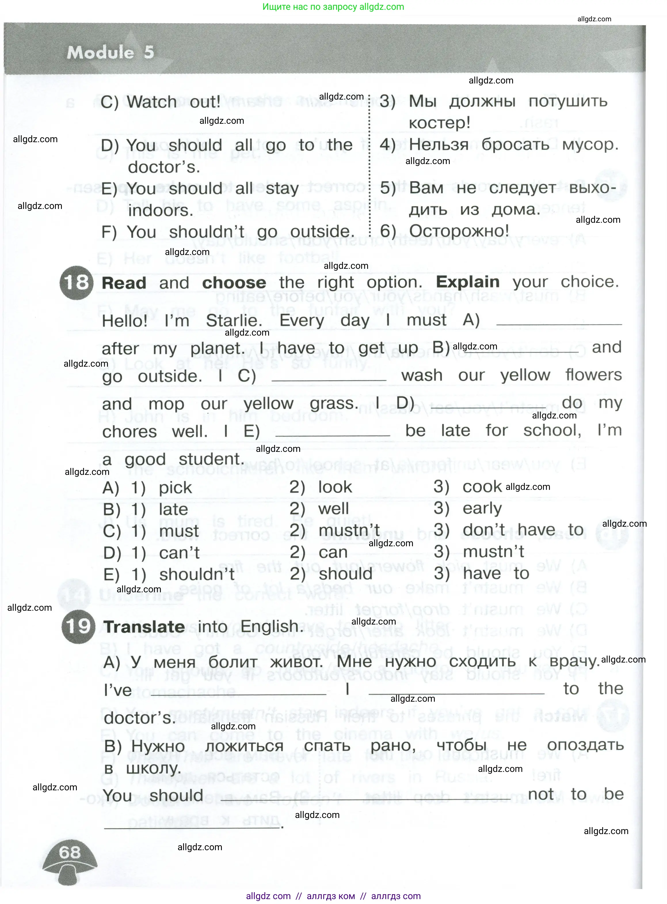 Английский язык (english), 4 класс Сборник упражнений, автор: Котова Марина Петровна, издательство Просвещение, Москва, 2023, белого цвета, страница 68