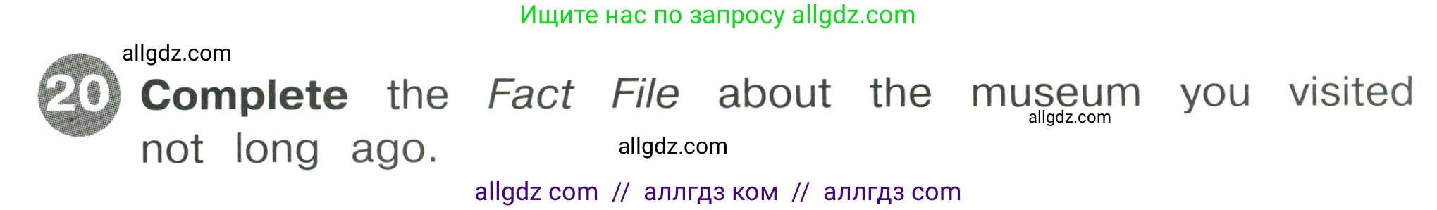 Английский язык (english), 4 класс Сборник упражнений, автор: Котова Марина Петровна, издательство Просвещение, Москва, 2023, белого цвета, страница 100, номер 20, Условие