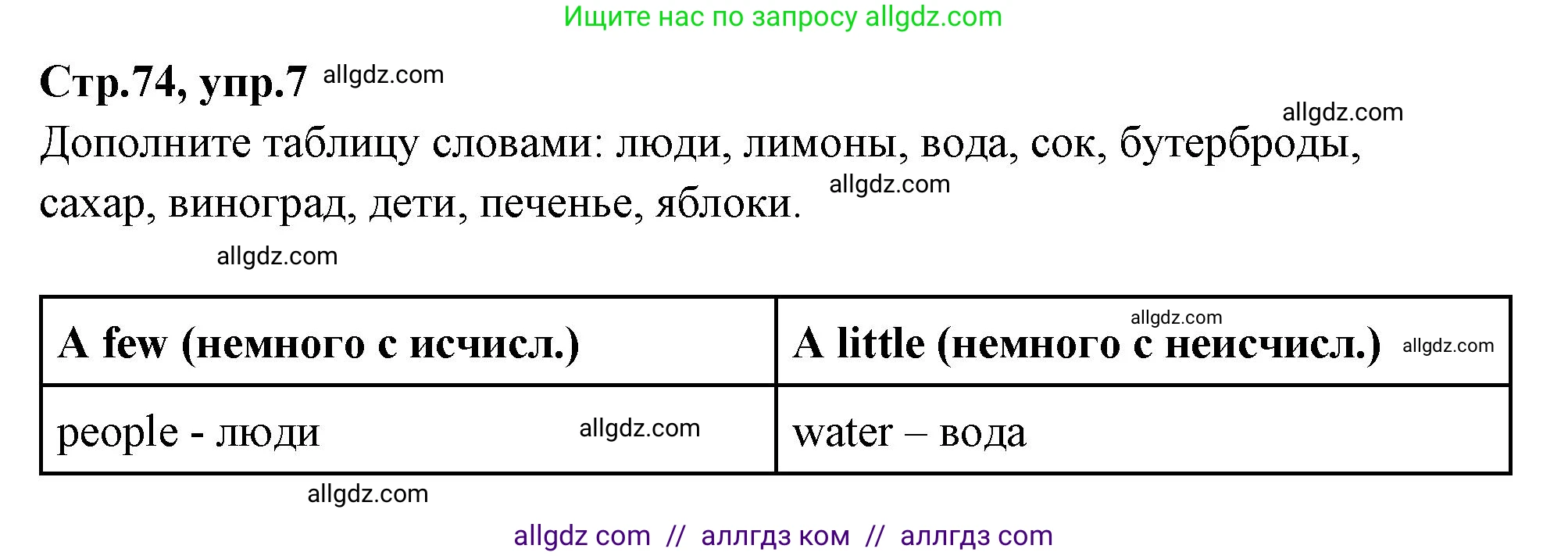 Английский язык (english), 4 класс Сборник упражнений, автор: Котова Марина Петровна, издательство Просвещение, Москва, 2023, белого цвета, страница 74, номер 7, Решение