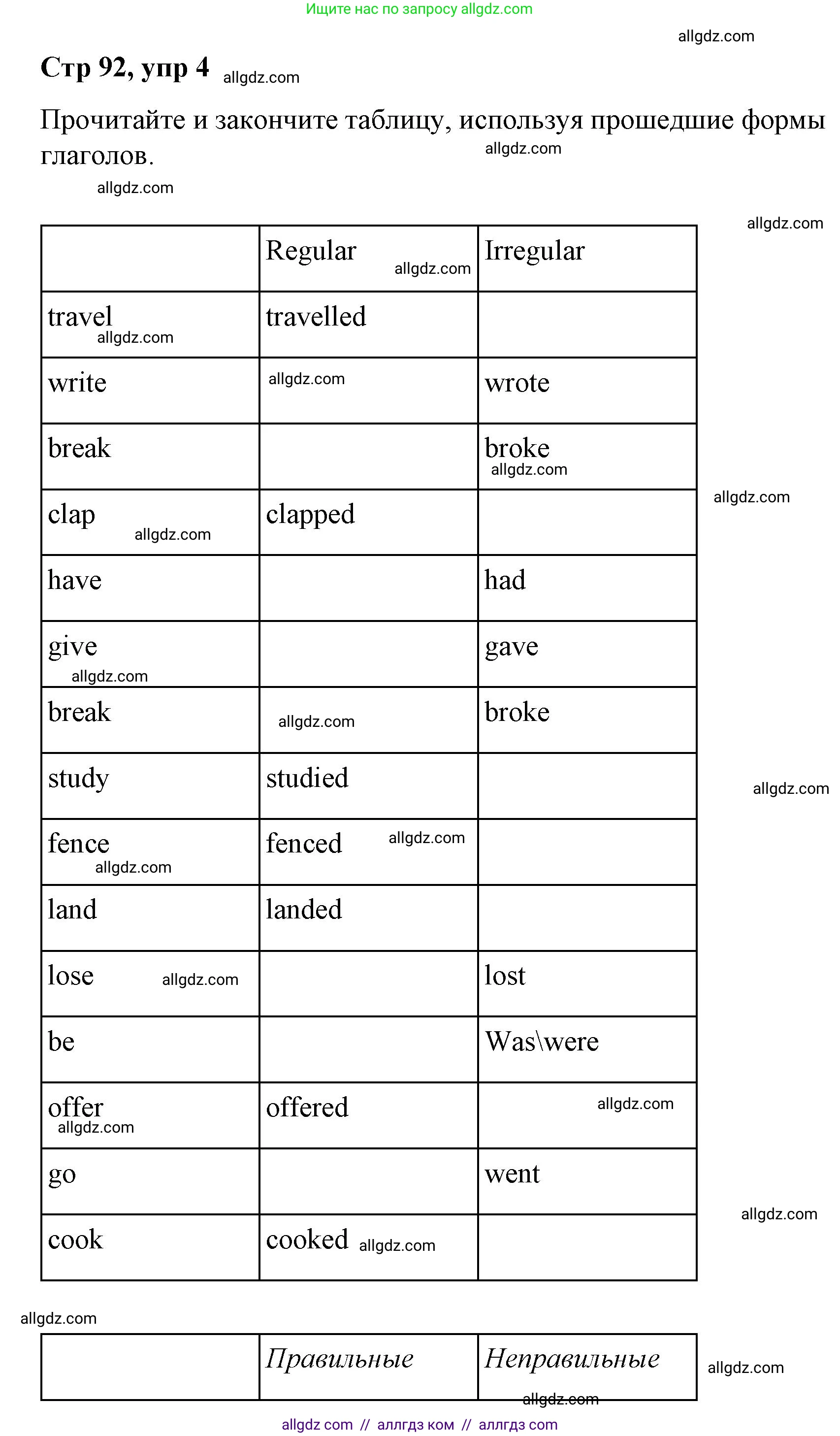 Английский язык (english), 4 класс Сборник упражнений, автор: Котова Марина Петровна, издательство Просвещение, Москва, 2023, белого цвета, страница 92, номер 4, Решение