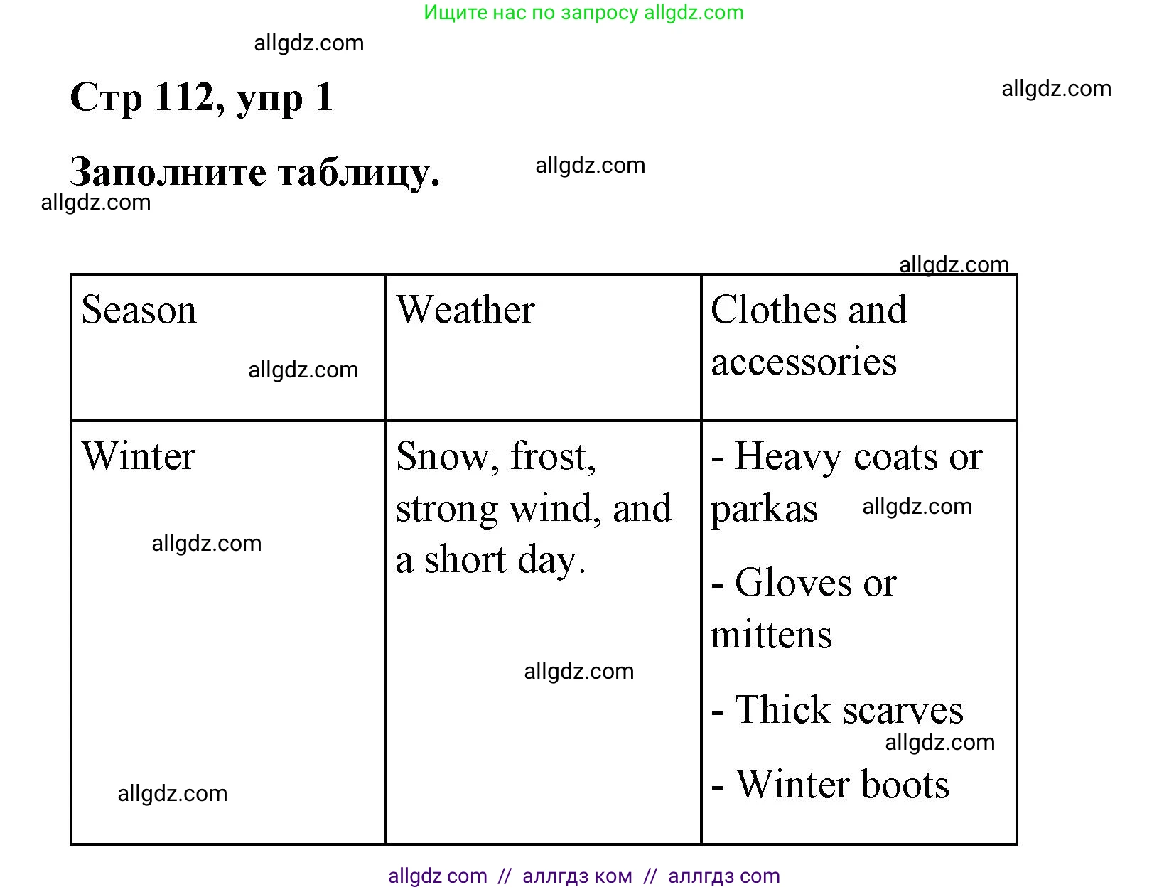Английский язык (english), 4 класс Сборник упражнений, автор: Котова Марина Петровна, издательство Просвещение, Москва, 2023, белого цвета, страница 112, номер 1, Решение