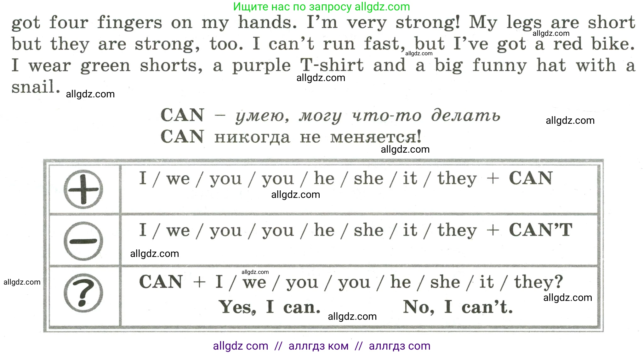 Английский язык (english), 4 класс сборник грамматических упражнений, автор: Рязанцева Светлана Борисовна, издательство Просвещение, Москва, 2023, белого цвета, страница 7, номер 9, Условие (продолжение 2)