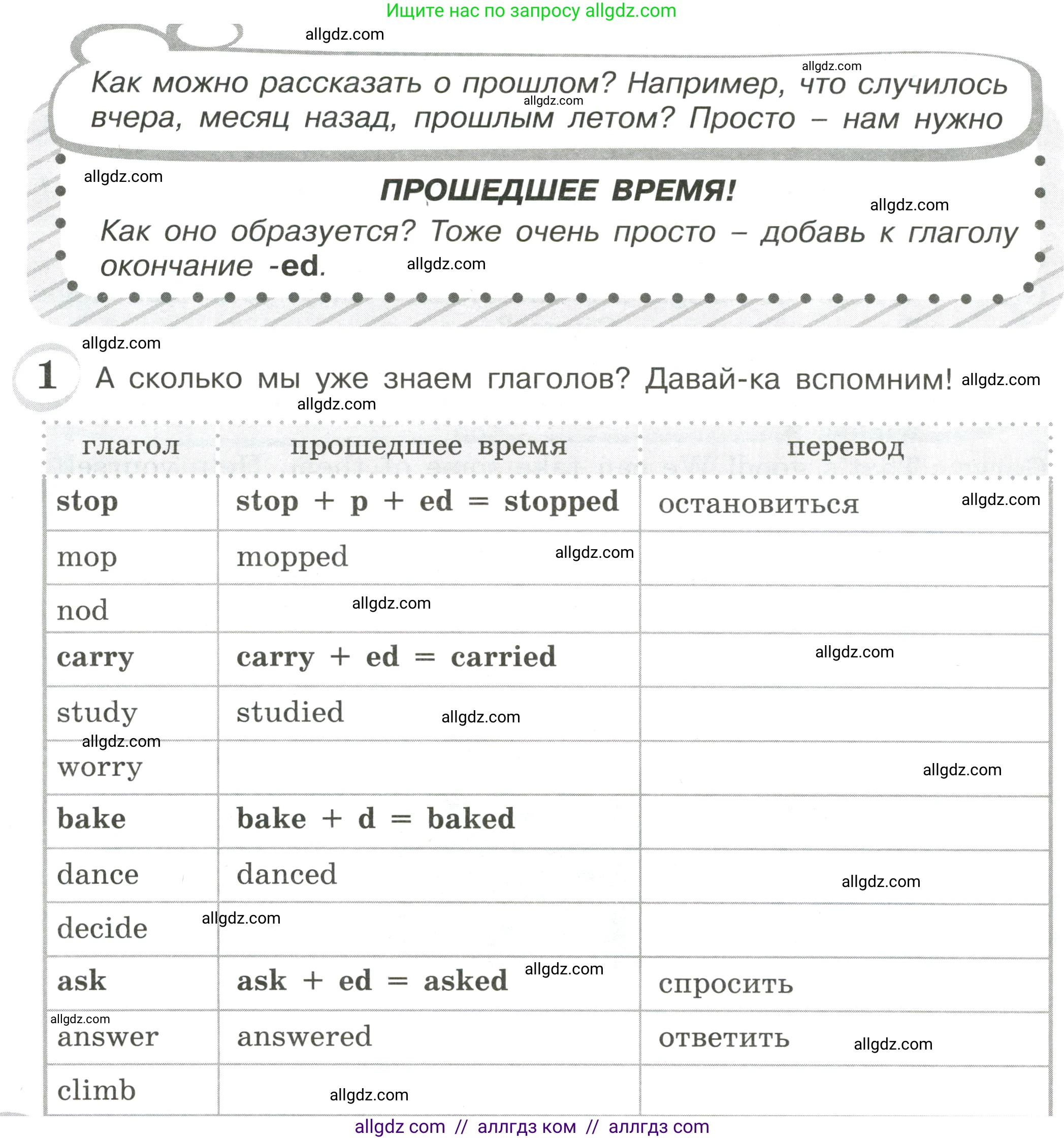 Английский язык (english), 4 класс сборник грамматических упражнений, автор: Рязанцева Светлана Борисовна, издательство Просвещение, Москва, 2023, белого цвета, страница 60, номер 1, Условие