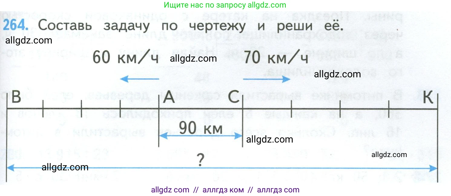 Математика, 4 класс Учебник, авторы: Моро Мария Игнатьевна, Бантова Мария Александровна, Бельтюкова Галина Васильевна, Волкова Светлана Ивановна, Степанова Светлана Вячеславовна, издательство Просвещение, Москва, 2023, белого цвета, Часть 2, страница 65, номер 264, Условие