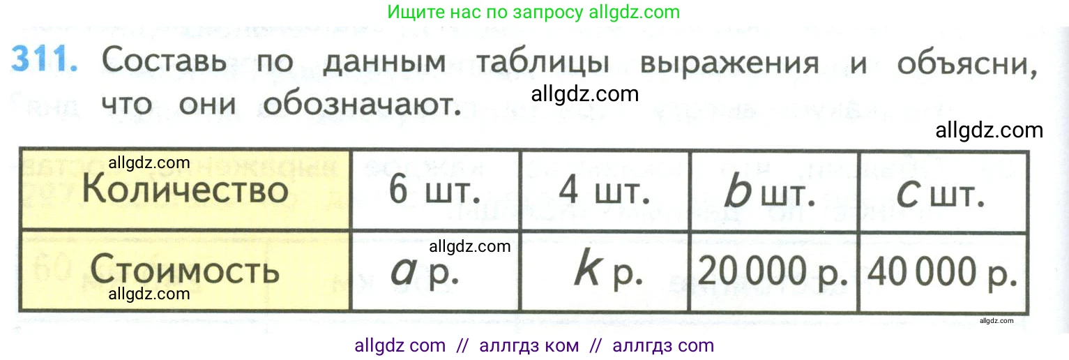 Математика, 4 класс Учебник, авторы: Моро Мария Игнатьевна, Бантова Мария Александровна, Бельтюкова Галина Васильевна, Волкова Светлана Ивановна, Степанова Светлана Вячеславовна, издательство Просвещение, Москва, 2023, белого цвета, Часть 2, страница 76, номер 311, Условие
