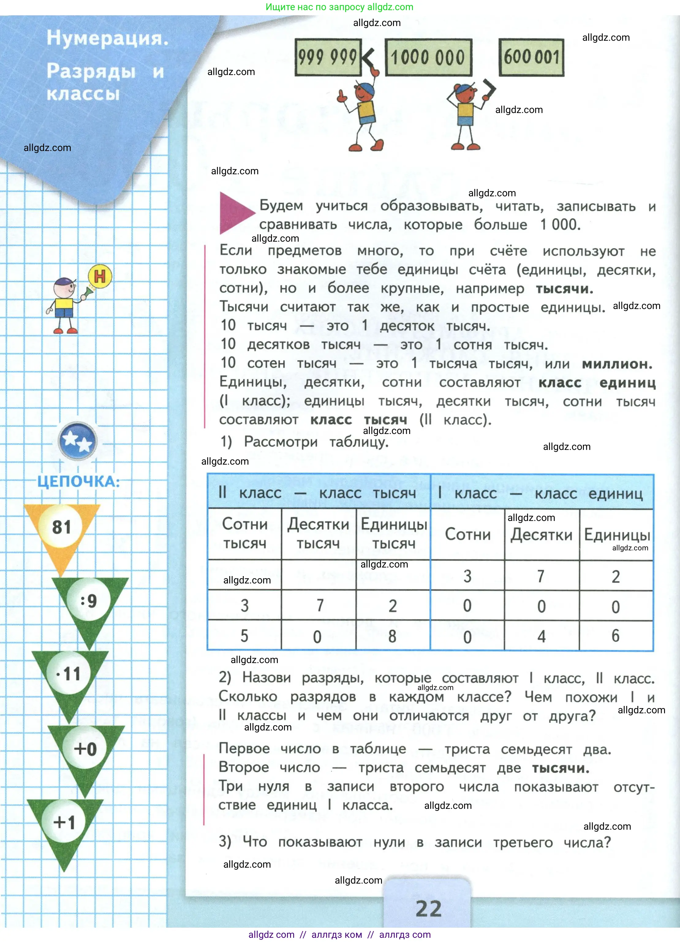 Математика, 4 класс Учебник, авторы: Моро Мария Игнатьевна, Бантова Мария Александровна, Бельтюкова Галина Васильевна, Волкова Светлана Ивановна, Степанова Светлана Вячеславовна, издательство Просвещение, Москва, 2023, белого цвета, Часть 1, страница 22