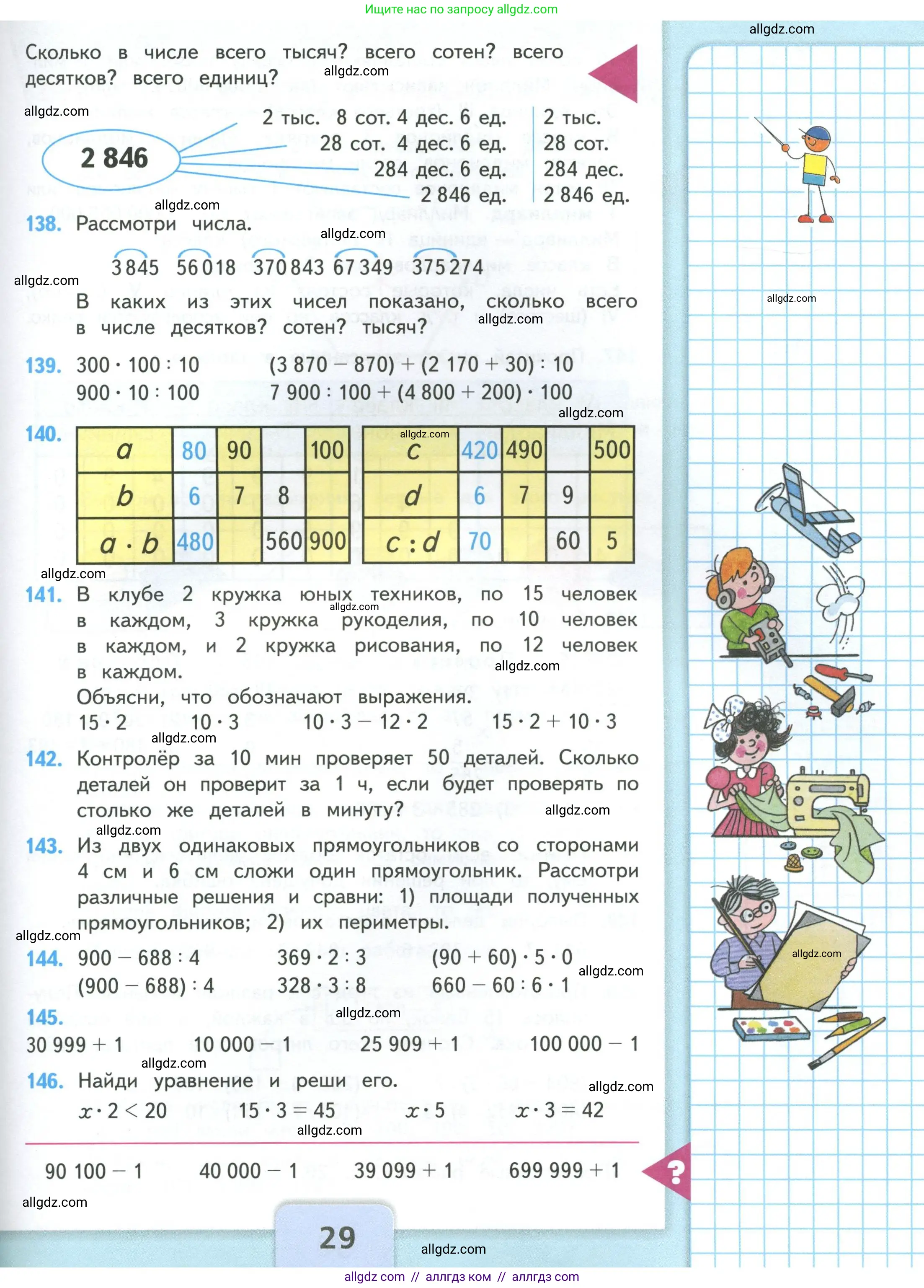 Математика, 4 класс Учебник, авторы: Моро Мария Игнатьевна, Бантова Мария Александровна, Бельтюкова Галина Васильевна, Волкова Светлана Ивановна, Степанова Светлана Вячеславовна, издательство Просвещение, Москва, 2023, белого цвета, Часть 1, страница 29