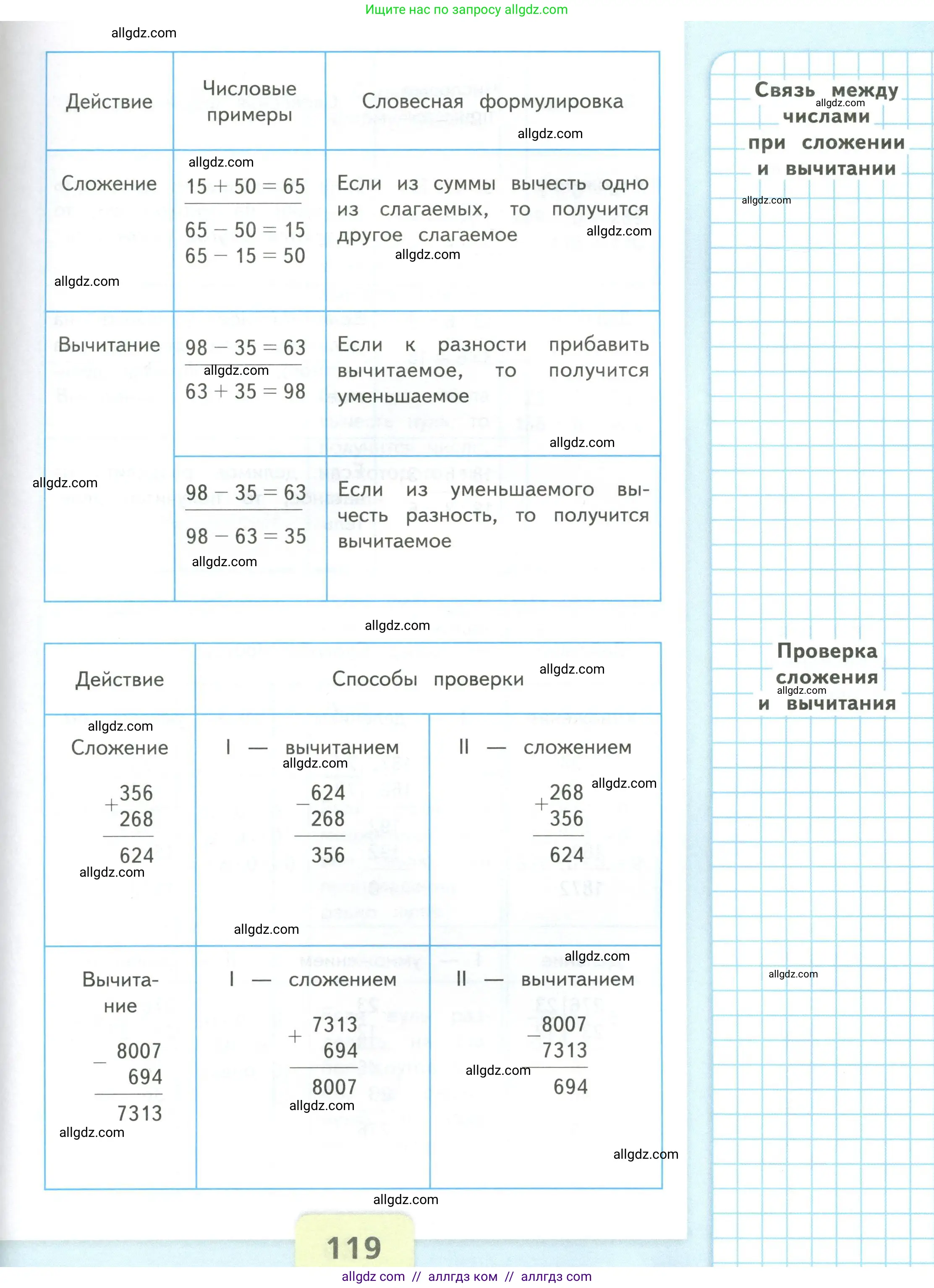 Математика, 4 класс Учебник, авторы: Моро Мария Игнатьевна, Бантова Мария Александровна, Бельтюкова Галина Васильевна, Волкова Светлана Ивановна, Степанова Светлана Вячеславовна, издательство Просвещение, Москва, 2023, белого цвета, страница 119