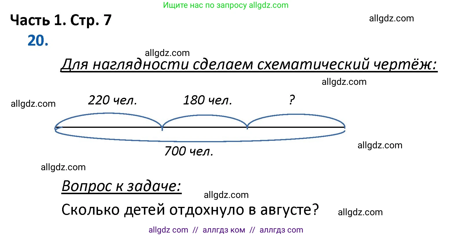 Математика, 4 класс Учебник, авторы: Моро Мария Игнатьевна, Бантова Мария Александровна, Бельтюкова Галина Васильевна, Волкова Светлана Ивановна, Степанова Светлана Вячеславовна, издательство Просвещение, Москва, 2023, белого цвета, Часть 1, страница 7, номер 20, Решение 1