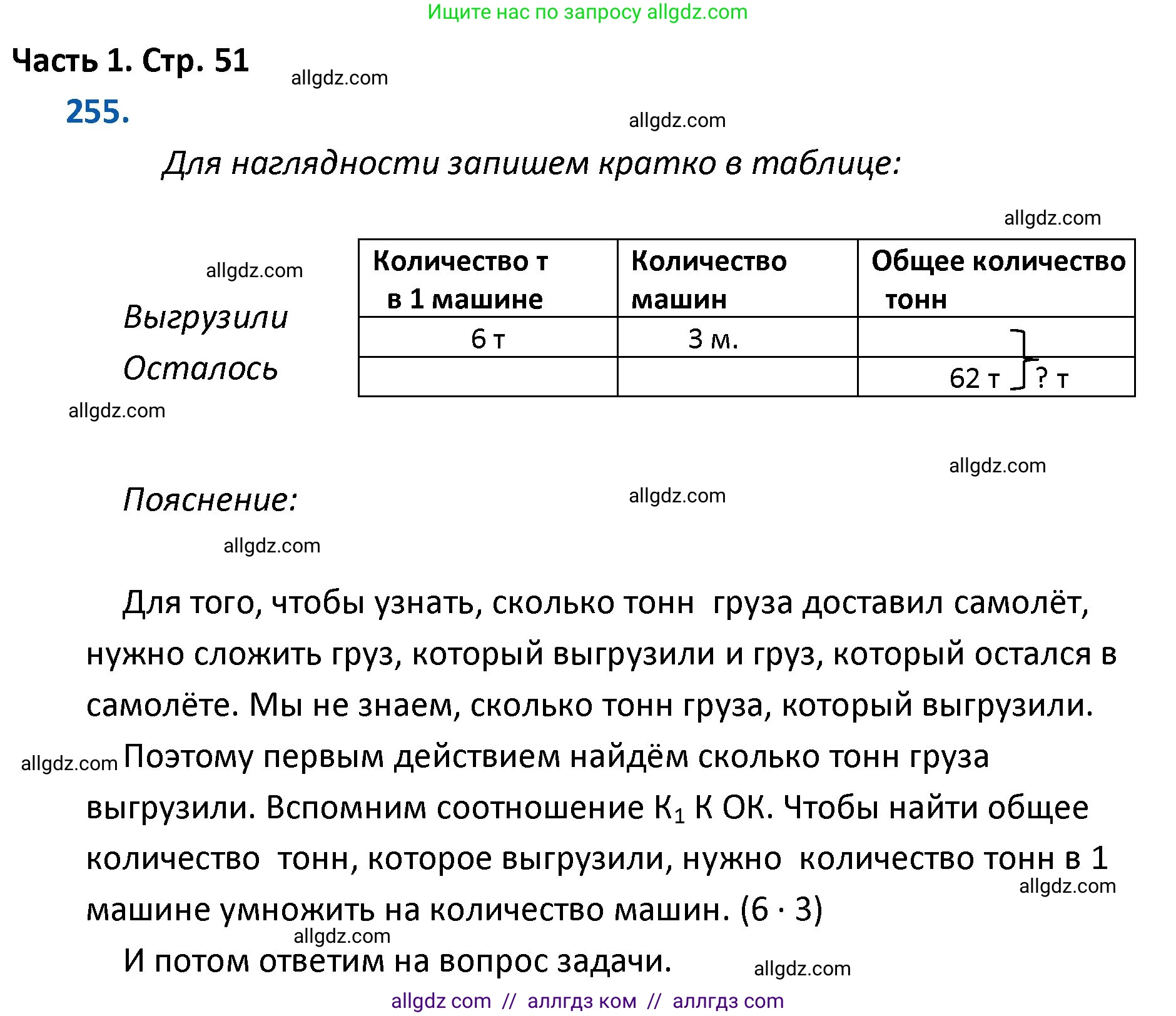 Математика, 4 класс Учебник, авторы: Моро Мария Игнатьевна, Бантова Мария Александровна, Бельтюкова Галина Васильевна, Волкова Светлана Ивановна, Степанова Светлана Вячеславовна, издательство Просвещение, Москва, 2023, белого цвета, Часть 1, страница 51, номер 255, Решение 1