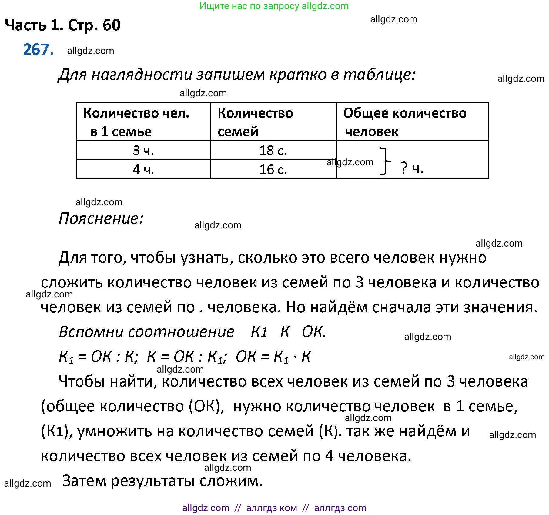 Математика, 4 класс Учебник, авторы: Моро Мария Игнатьевна, Бантова Мария Александровна, Бельтюкова Галина Васильевна, Волкова Светлана Ивановна, Степанова Светлана Вячеславовна, издательство Просвещение, Москва, 2023, белого цвета, Часть 1, страница 60, номер 267, Решение 1