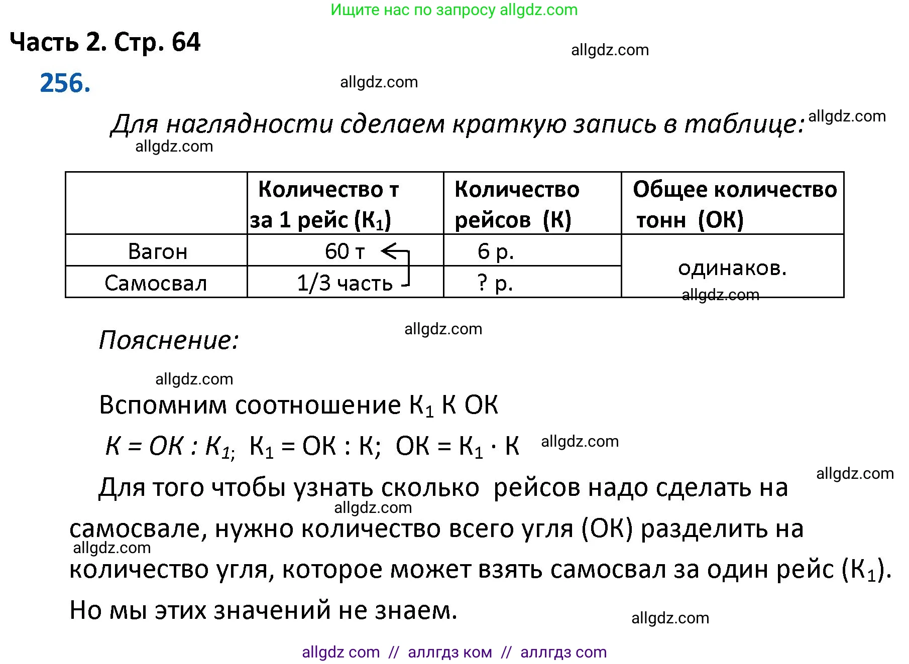 Математика, 4 класс Учебник, авторы: Моро Мария Игнатьевна, Бантова Мария Александровна, Бельтюкова Галина Васильевна, Волкова Светлана Ивановна, Степанова Светлана Вячеславовна, издательство Просвещение, Москва, 2023, белого цвета, Часть 2, страница 64, номер 256, Решение 1