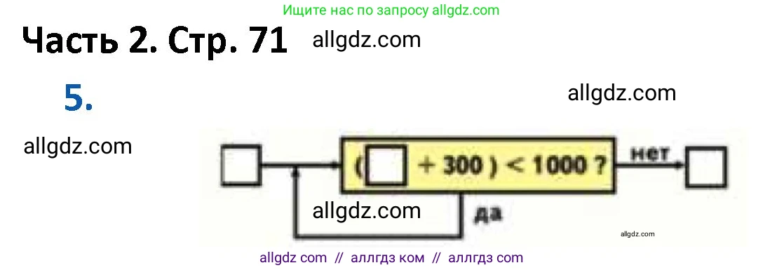 Математика, 4 класс Учебник, авторы: Моро Мария Игнатьевна, Бантова Мария Александровна, Бельтюкова Галина Васильевна, Волкова Светлана Ивановна, Степанова Светлана Вячеславовна, издательство Просвещение, Москва, 2023, белого цвета, Часть 2, страница 71, номер 5, Решение 1