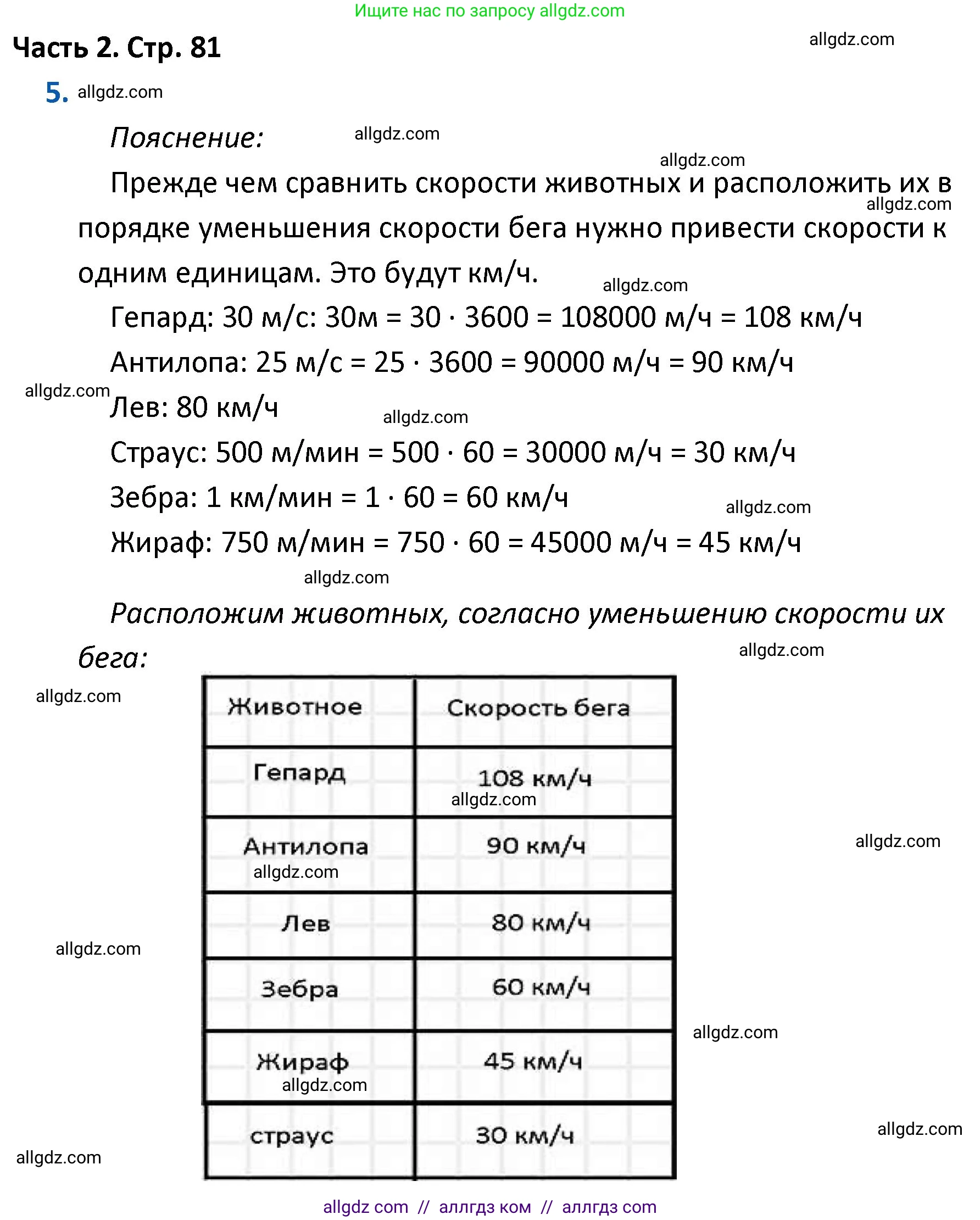 Математика, 4 класс Учебник, авторы: Моро Мария Игнатьевна, Бантова Мария Александровна, Бельтюкова Галина Васильевна, Волкова Светлана Ивановна, Степанова Светлана Вячеславовна, издательство Просвещение, Москва, 2023, белого цвета, Часть 2, страница 81, номер 5, Решение 1