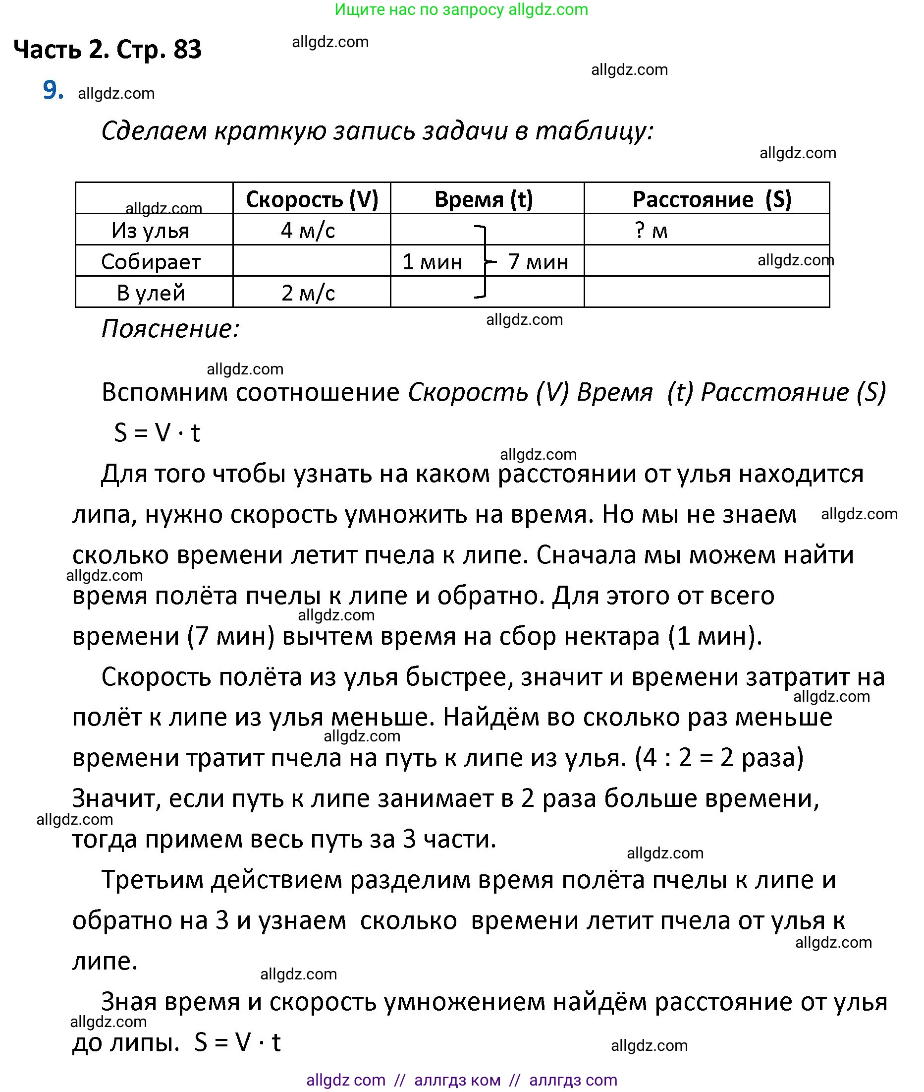 Математика, 4 класс Учебник, авторы: Моро Мария Игнатьевна, Бантова Мария Александровна, Бельтюкова Галина Васильевна, Волкова Светлана Ивановна, Степанова Светлана Вячеславовна, издательство Просвещение, Москва, 2023, белого цвета, Часть 2, страница 83, номер 9, Решение 1