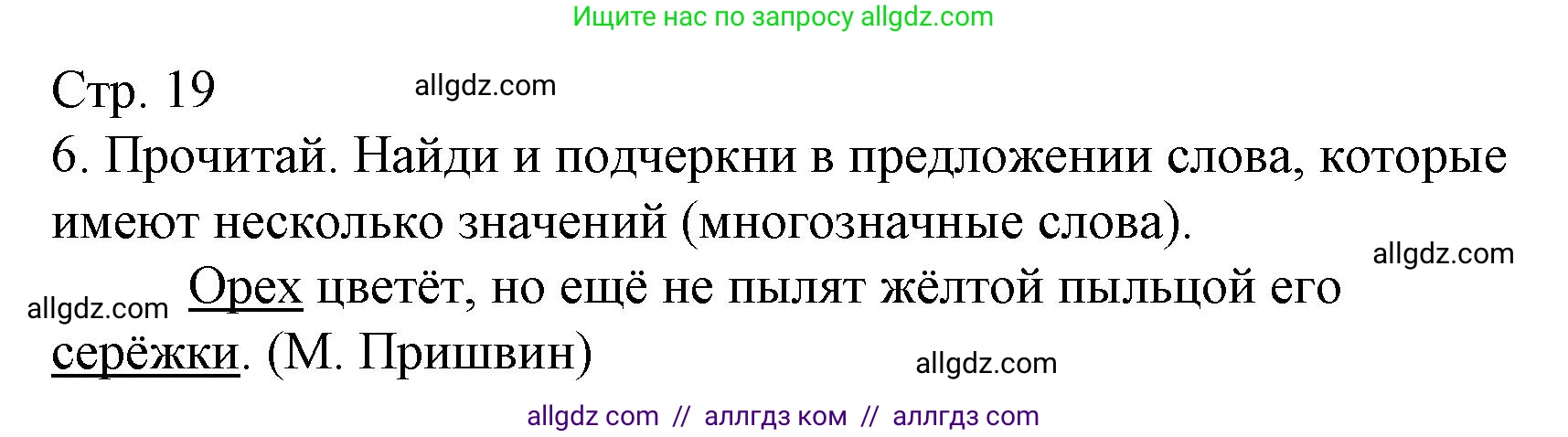 Русский язык, 4 класс Тетрадь учебных достижений, автор: Канакина Валентина Павловна, издательство Просвещение, Москва, 2023, белого цвета, страница 19, номер 6, Решение