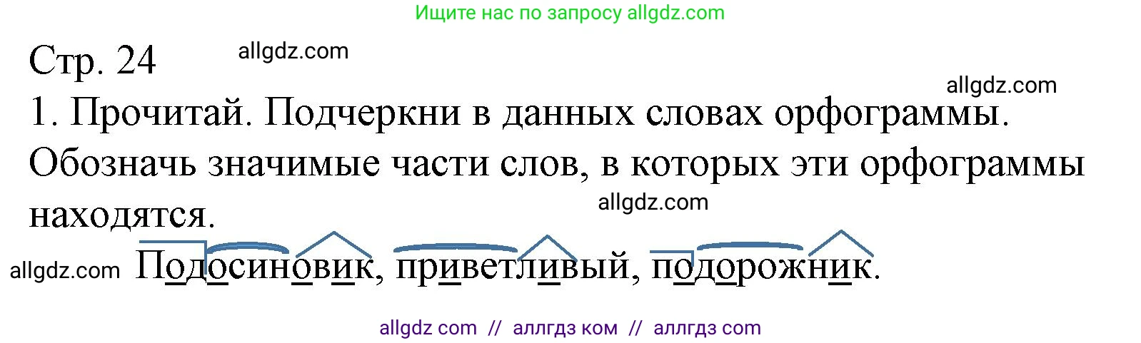Русский язык, 4 класс Тетрадь учебных достижений, автор: Канакина Валентина Павловна, издательство Просвещение, Москва, 2023, белого цвета, страница 24, номер 1, Решение