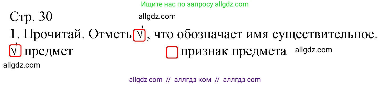 Русский язык, 4 класс Тетрадь учебных достижений, автор: Канакина Валентина Павловна, издательство Просвещение, Москва, 2023, белого цвета, страница 30, номер 1, Решение