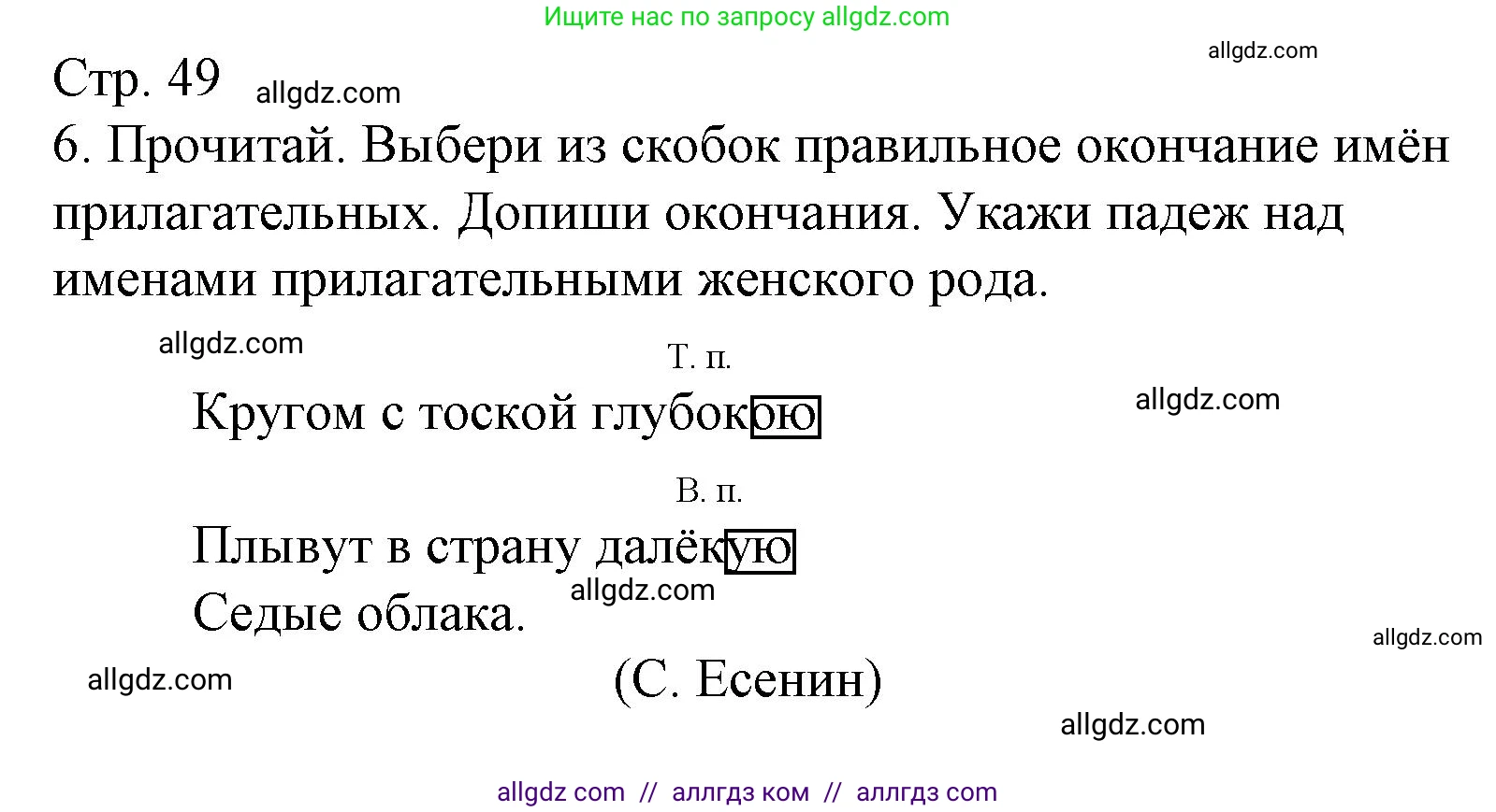 Русский язык, 4 класс Тетрадь учебных достижений, автор: Канакина Валентина Павловна, издательство Просвещение, Москва, 2023, белого цвета, страница 49, номер 6, Решение