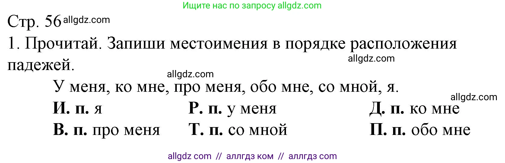 Русский язык, 4 класс Тетрадь учебных достижений, автор: Канакина Валентина Павловна, издательство Просвещение, Москва, 2023, белого цвета, страница 56, номер 1, Решение