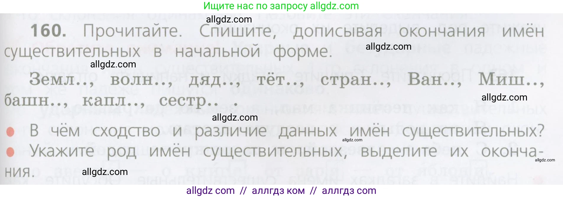Русский язык, 4 класс Учебник, авторы: Канакина Валентина Павловна, Горецкий Всеслав Гаврилович, издательство Просвещение, Москва, 2023, белого цвета, Часть 1, страница 89, номер 160, Условие