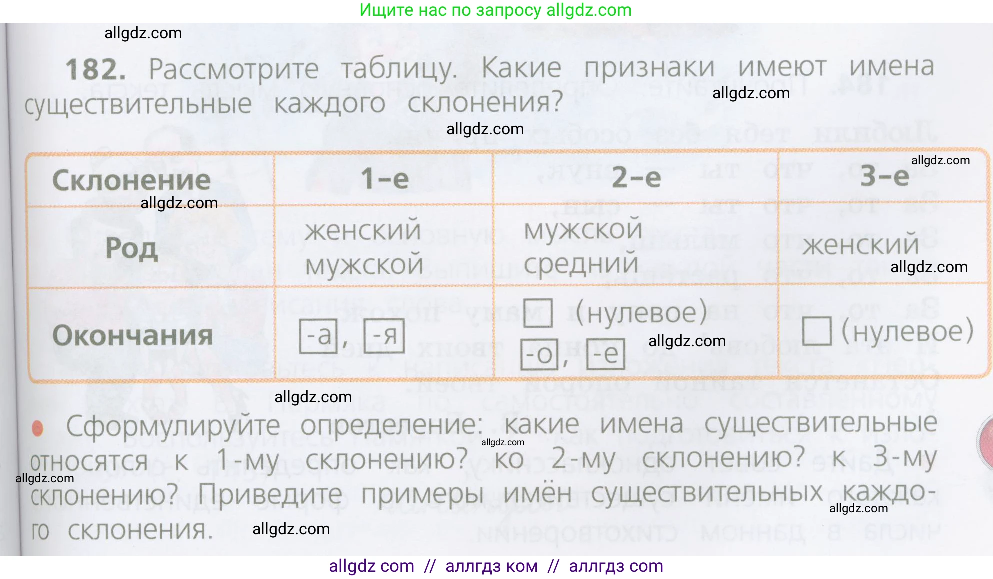 Русский язык, 4 класс Учебник, авторы: Канакина Валентина Павловна, Горецкий Всеслав Гаврилович, издательство Просвещение, Москва, 2023, белого цвета, Часть 1, страница 99, номер 182, Условие