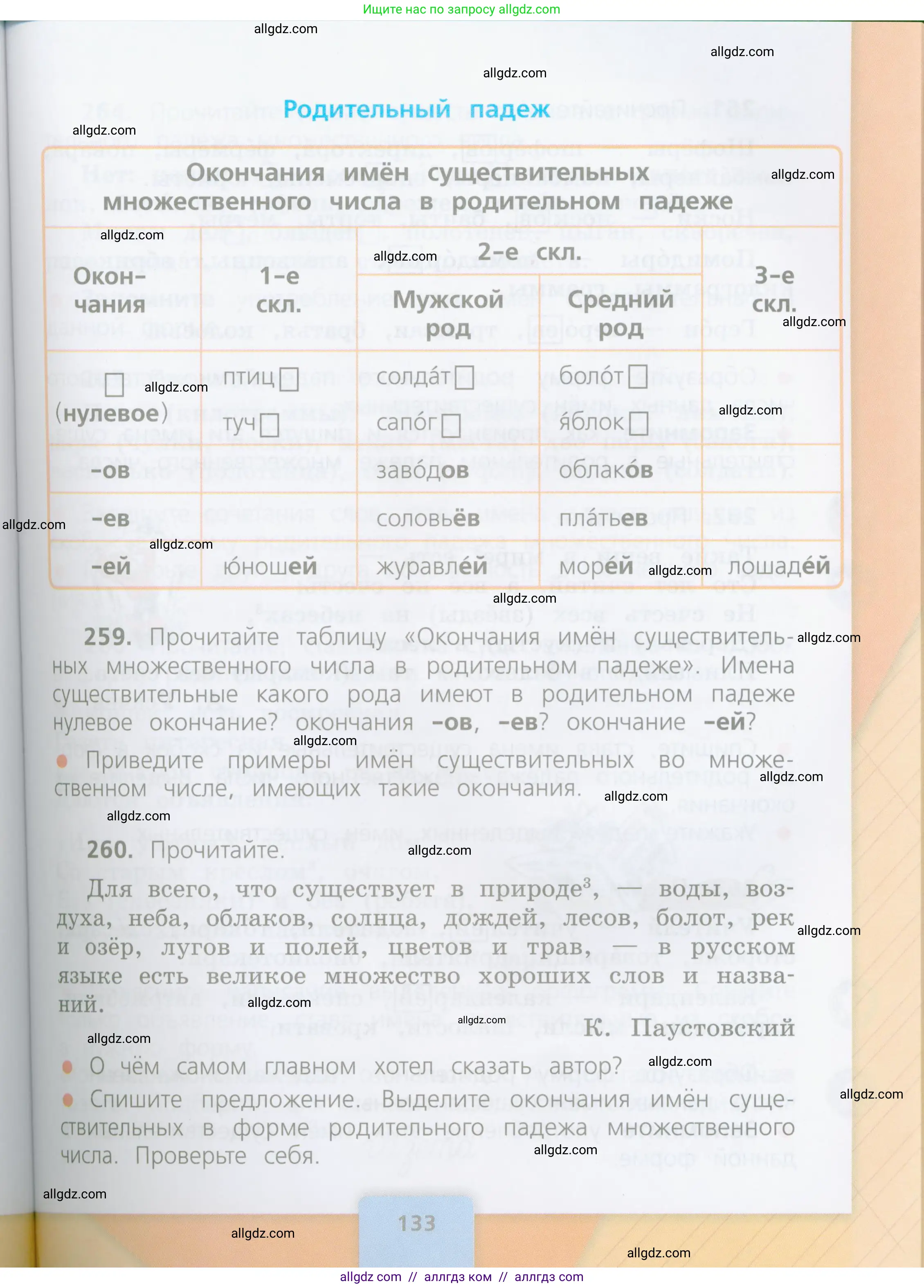 Русский язык, 4 класс Учебник, авторы: Канакина Валентина Павловна, Горецкий Всеслав Гаврилович, издательство Просвещение, Москва, 2023, белого цвета, Часть 1, страница 133