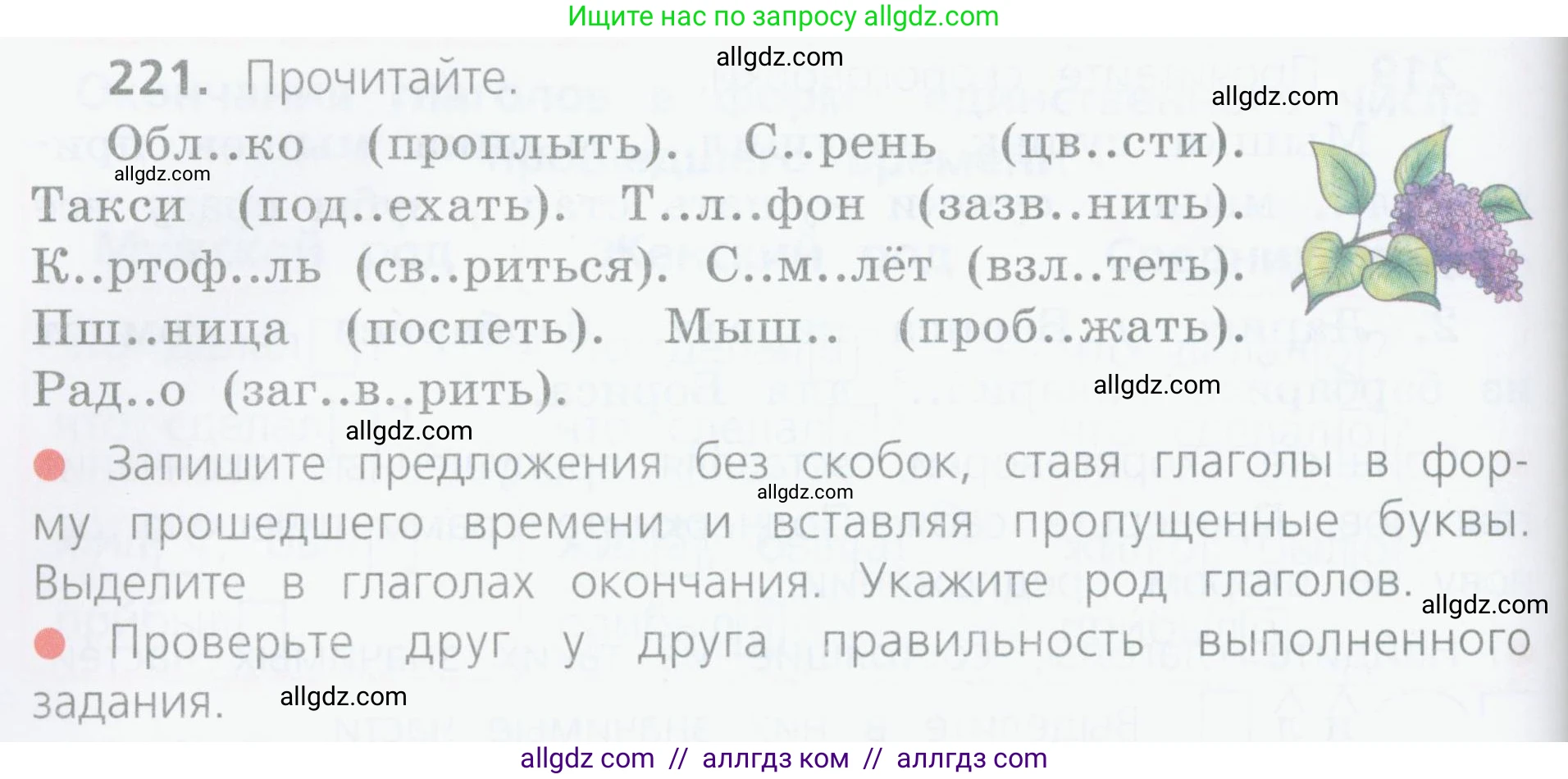 Русский язык, 4 класс Учебник, авторы: Канакина Валентина Павловна, Горецкий Всеслав Гаврилович, издательство Просвещение, Москва, 2023, белого цвета, Часть 2, страница 108, номер 221, Условие