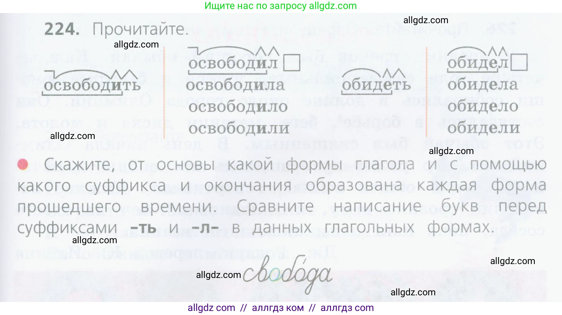 Русский язык, 4 класс Учебник, авторы: Канакина Валентина Павловна, Горецкий Всеслав Гаврилович, издательство Просвещение, Москва, 2023, белого цвета, Часть 2, страница 109, номер 224, Условие