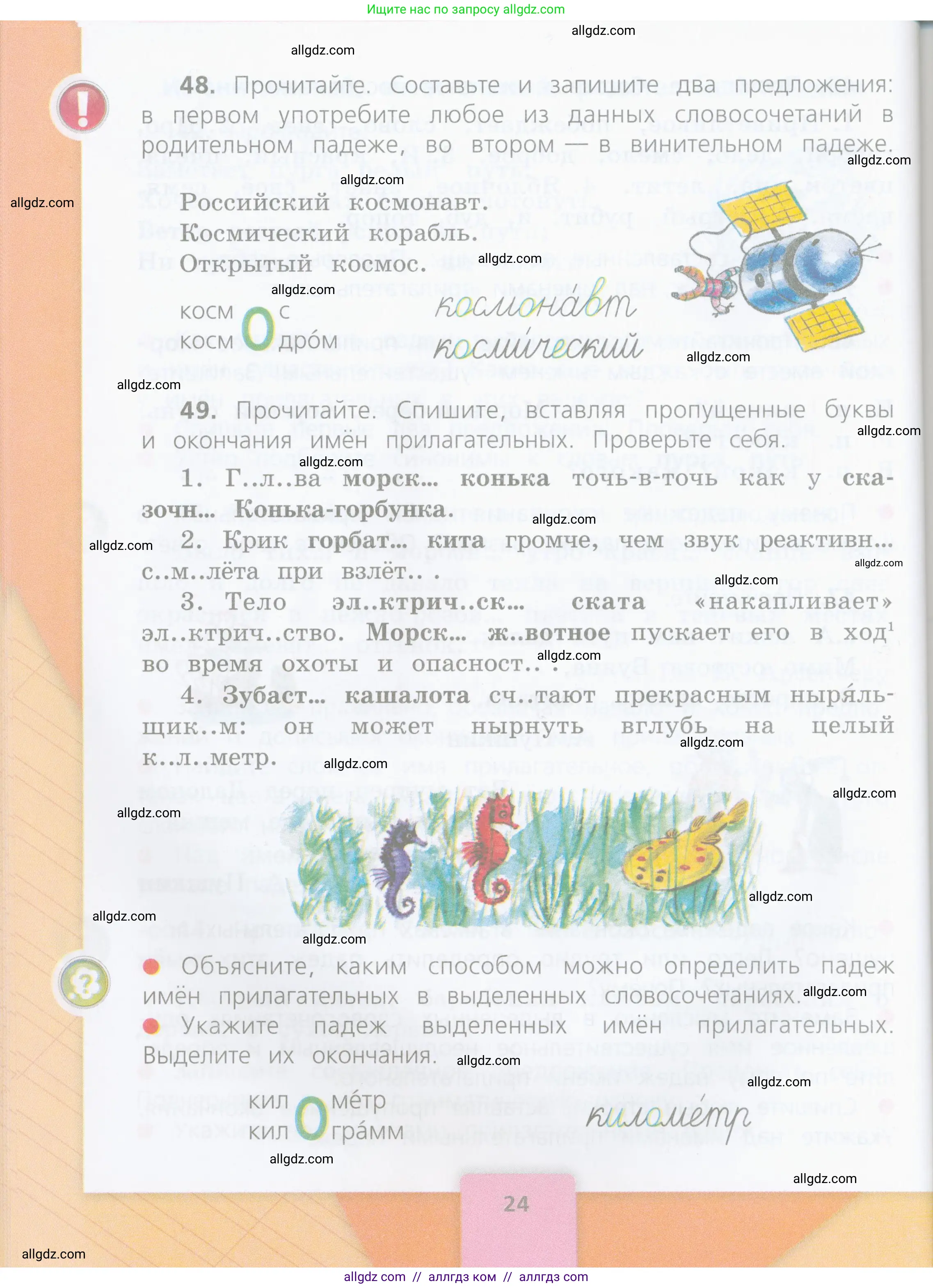 Русский язык, 4 класс Учебник, авторы: Канакина Валентина Павловна, Горецкий Всеслав Гаврилович, издательство Просвещение, Москва, 2023, белого цвета, Часть 2, страница 24