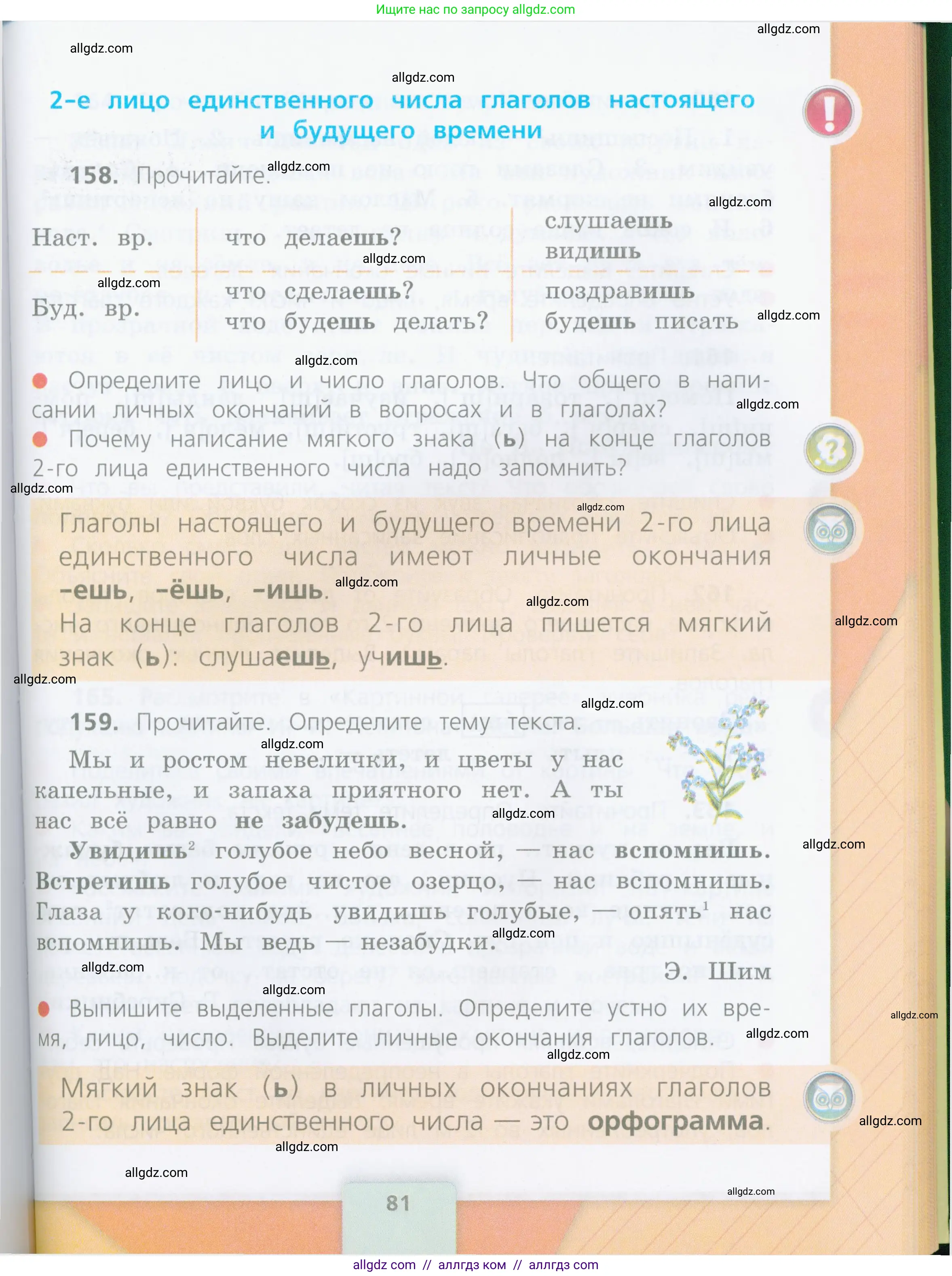 Русский язык, 4 класс Учебник, авторы: Канакина Валентина Павловна, Горецкий Всеслав Гаврилович, издательство Просвещение, Москва, 2023, белого цвета, Часть 2, страница 81