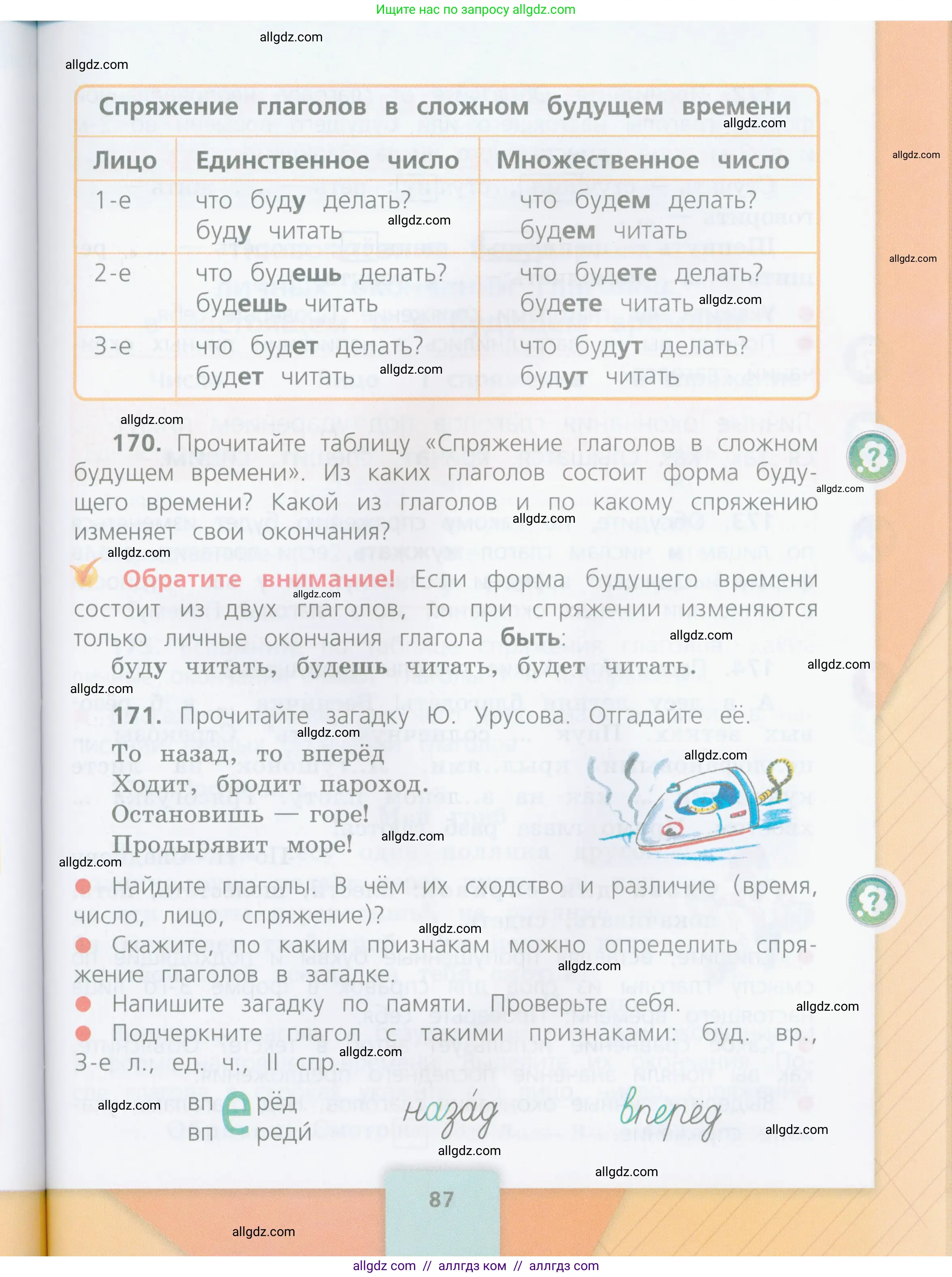 Русский язык, 4 класс Учебник, авторы: Канакина Валентина Павловна, Горецкий Всеслав Гаврилович, издательство Просвещение, Москва, 2023, белого цвета, Часть 2, страница 87