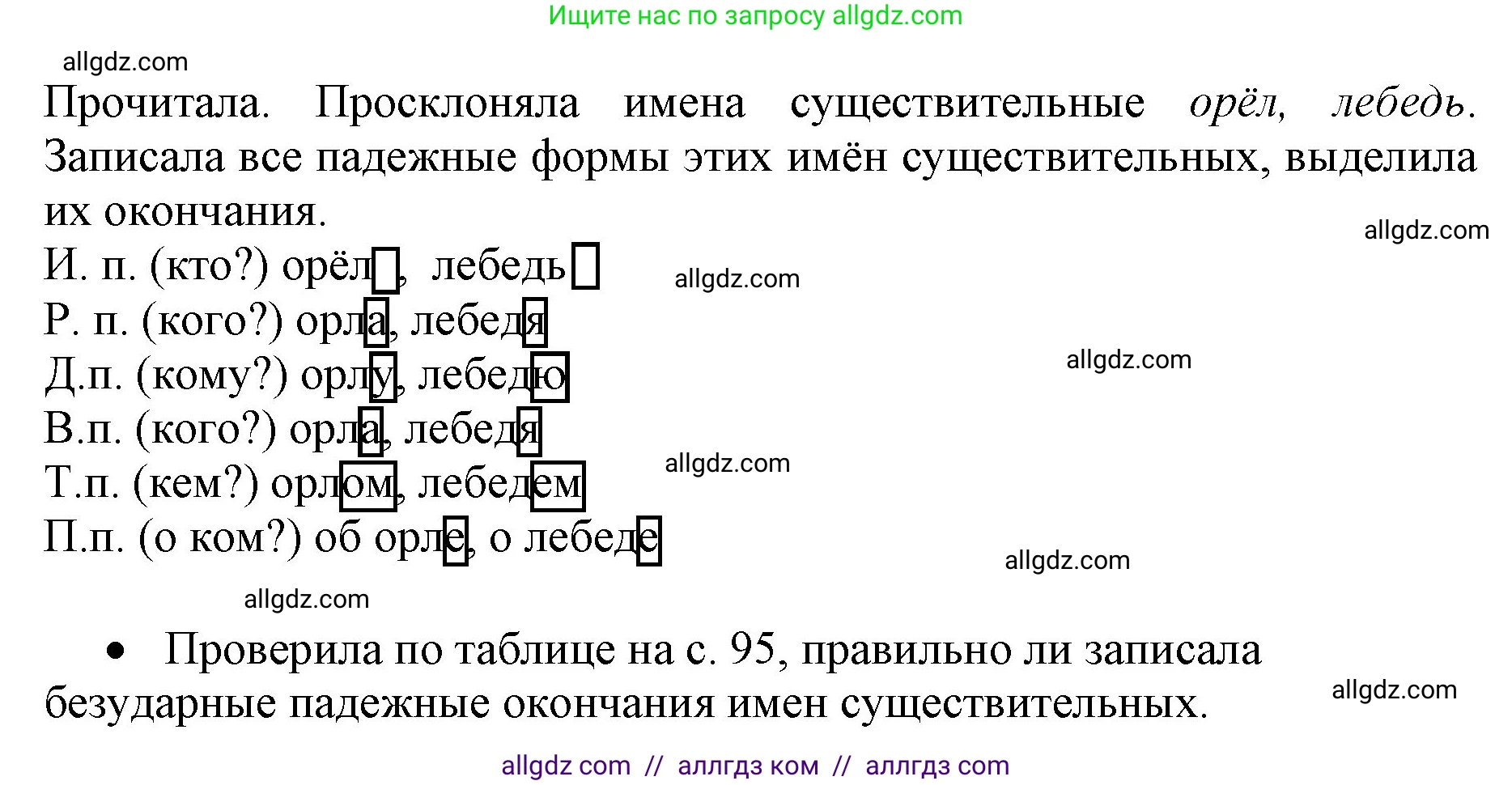 Русский язык, 4 класс Учебник, авторы: Канакина Валентина Павловна, Горецкий Всеслав Гаврилович, издательство Просвещение, Москва, 2023, белого цвета, Часть 1, страница 96, номер 173, Решение (продолжение 2)