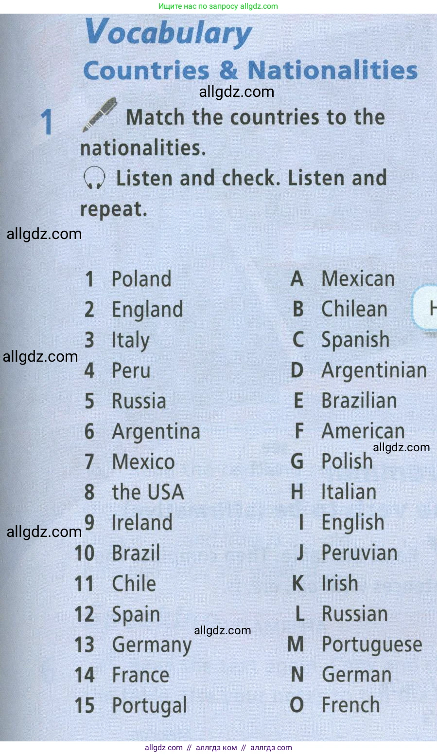 Английский язык (english), 5 класс Учебник (Student's book), авторы: Баранова Ксения Михайловна (Baranova Ksenia), Дули Дженни (Dooley Jenny), Копылова Виктория Викторовна (Kopylova Victoria), Мильруд Радислав Петрович (Millrood Radislav), Эванс Вирджиния (Evans Virginia), издательство Просвещение, Москва, 2023, белого цвета, страница 7, номер 1, Условие