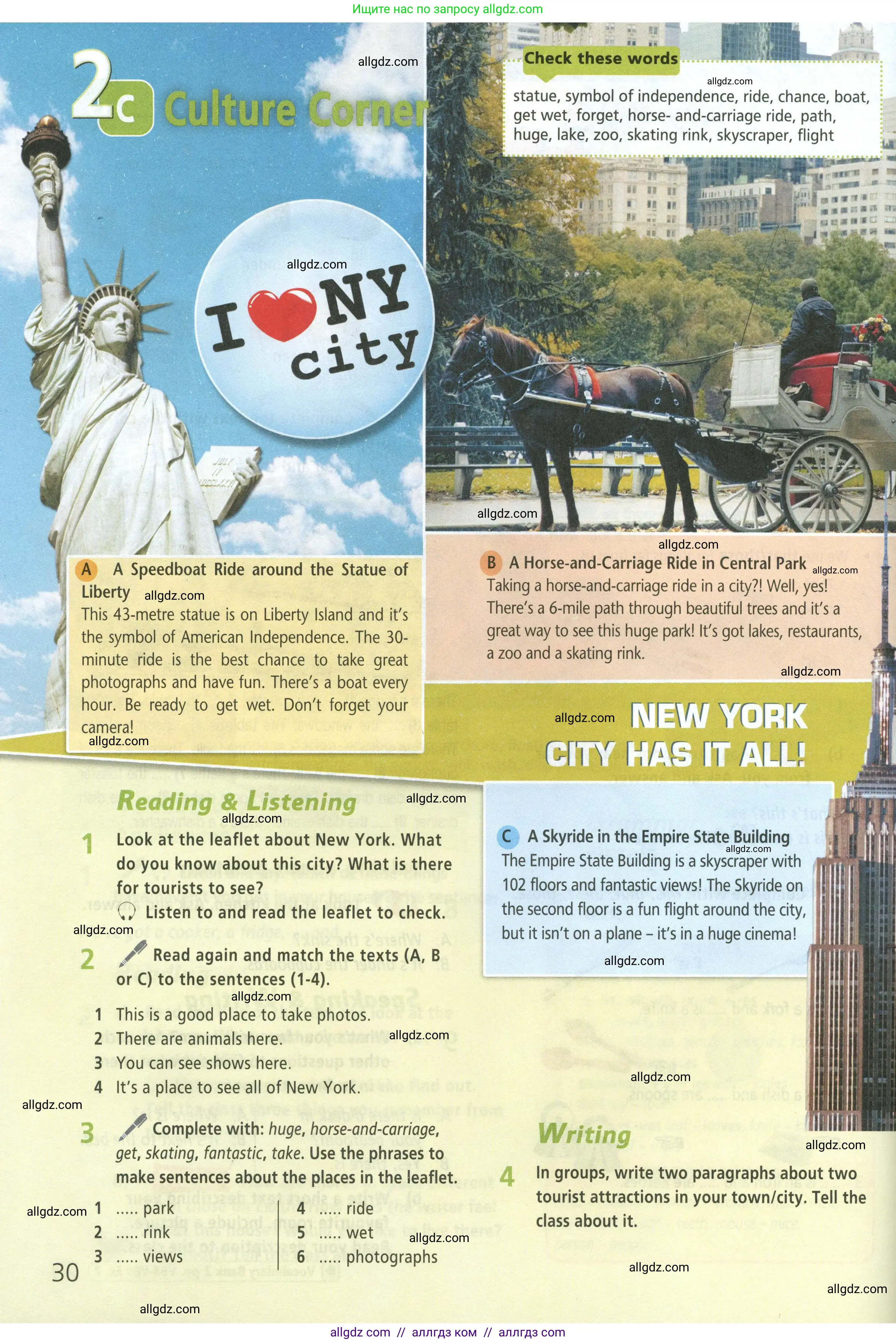 Английский язык (english), 5 класс Учебник (Student's book), авторы: Баранова Ксения Михайловна (Baranova Ksenia), Дули Дженни (Dooley Jenny), Копылова Виктория Викторовна (Kopylova Victoria), Мильруд Радислав Петрович (Millrood Radislav), Эванс Вирджиния (Evans Virginia), издательство Просвещение, Москва, 2023, белого цвета, страница 30