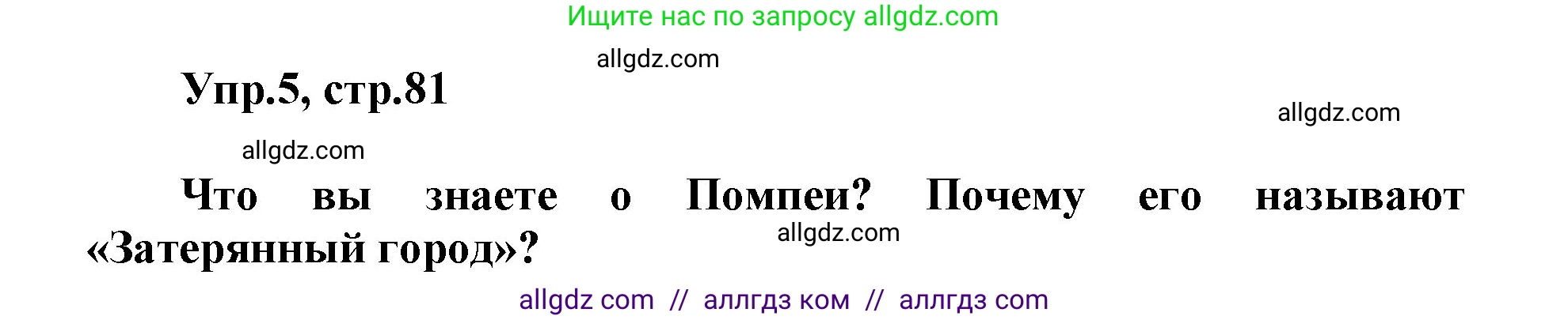 Английский язык (english), 5 класс Учебник (Student's book), авторы: Баранова Ксения Михайловна (Baranova Ksenia), Дули Дженни (Dooley Jenny), Копылова Виктория Викторовна (Kopylova Victoria), Мильруд Радислав Петрович (Millrood Radislav), Эванс Вирджиния (Evans Virginia), издательство Просвещение, Москва, 2023, белого цвета, страница 81, номер 5, Решение