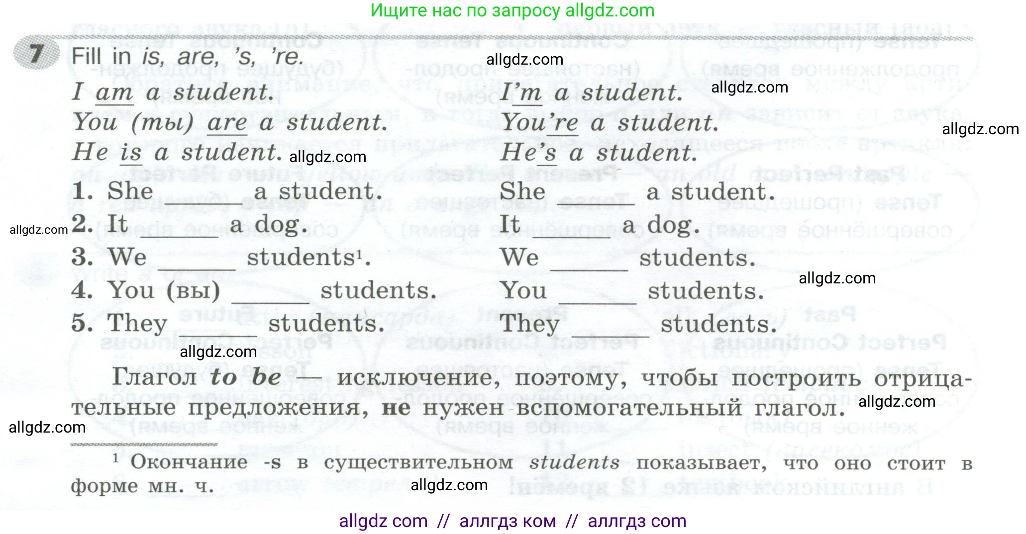 Английский язык (english), 5 класс Грамматический тренажёр, автор: Тимофеева Светлана Леонидовна, издательство Просвещение, Москва, 2023, оранжевого цвета, страница 14, номер 7, Условие 2023-2027