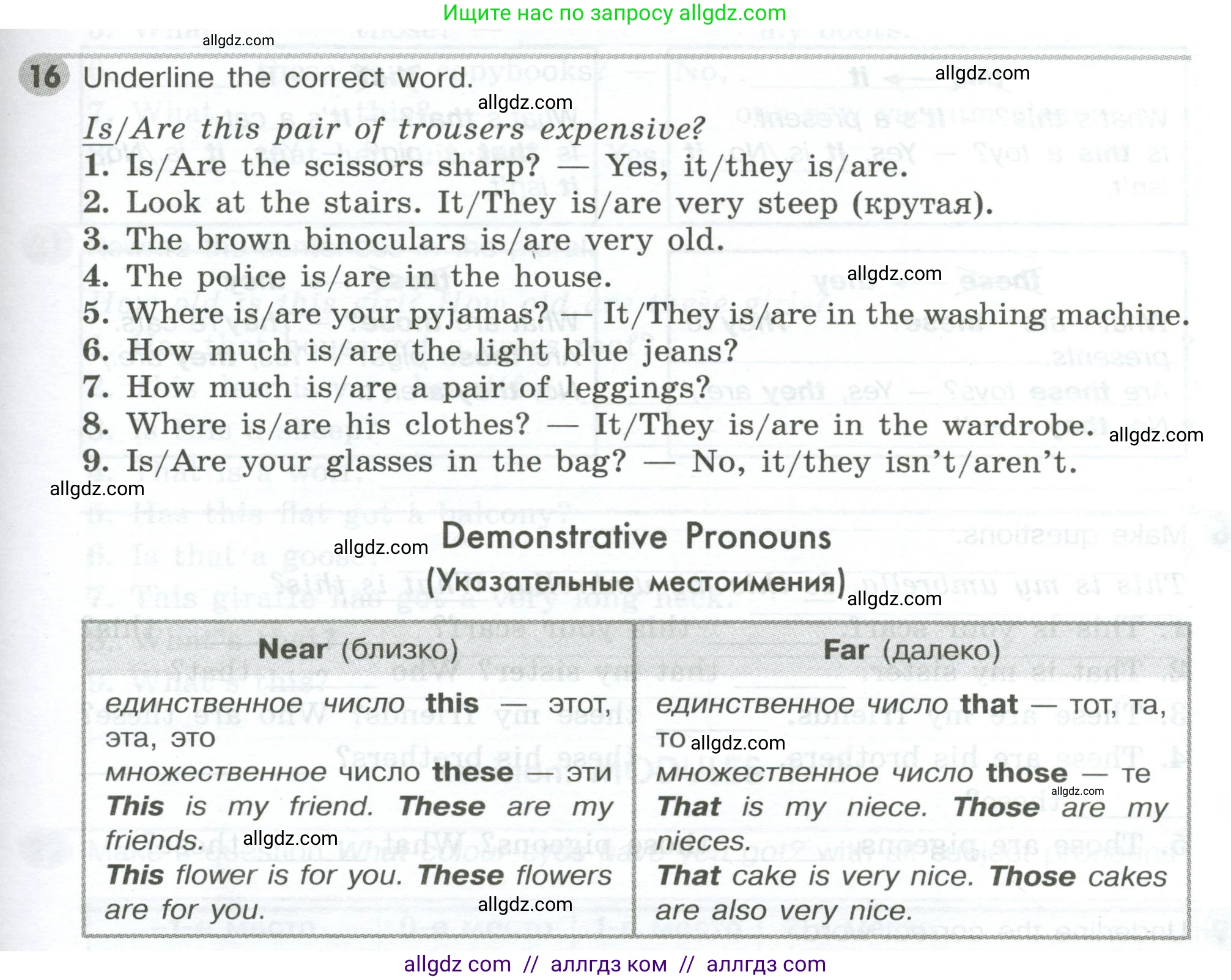 Английский язык (english), 5 класс Грамматический тренажёр, автор: Тимофеева Светлана Леонидовна, издательство Просвещение, Москва, 2023, оранжевого цвета, страница 33, номер 16, Условие 2023-2027