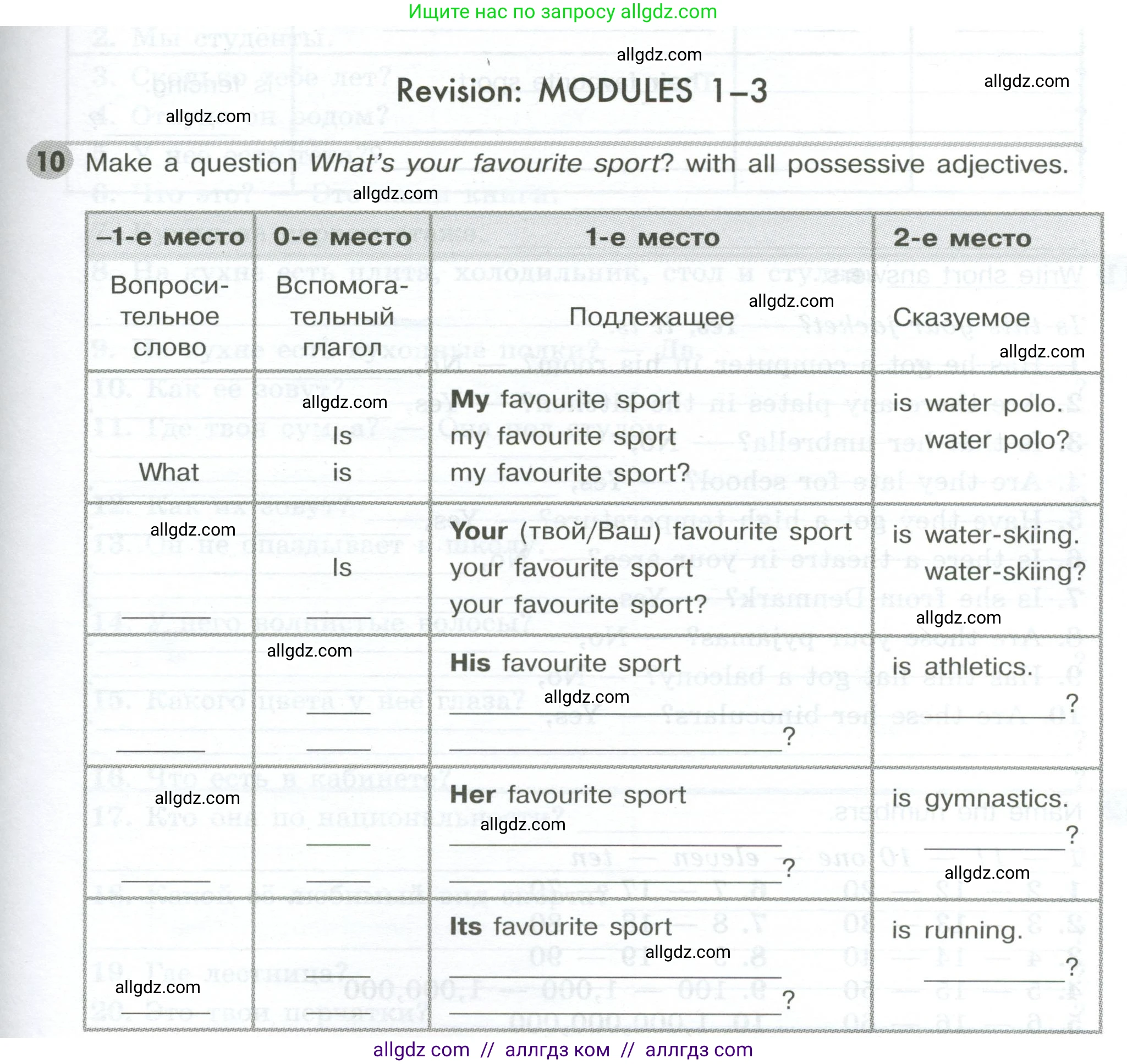 Английский язык (english), 5 класс Грамматический тренажёр, автор: Тимофеева Светлана Леонидовна, издательство Просвещение, Москва, 2023, оранжевого цвета, страница 45, номер 10, Условие 2023-2027