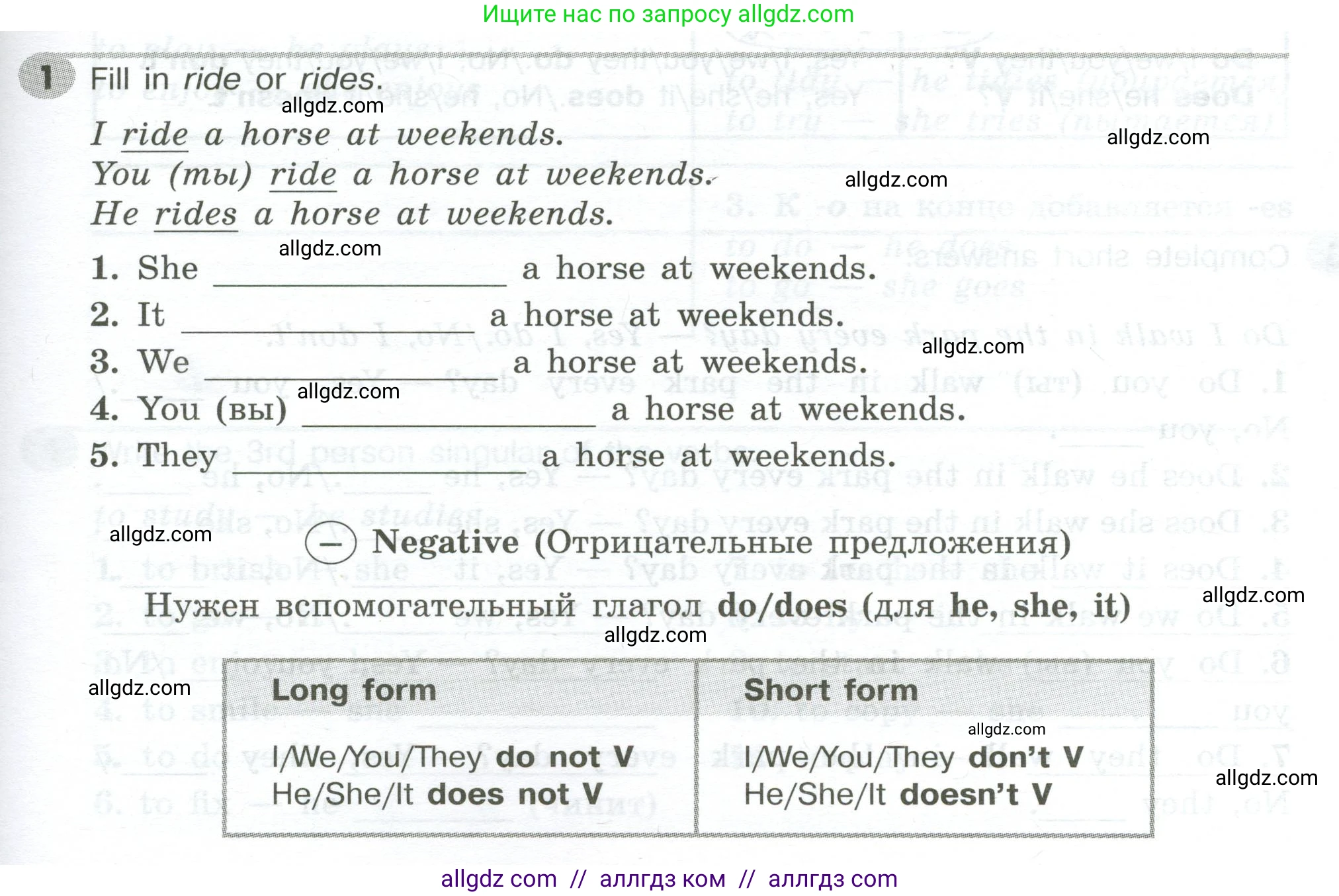 Английский язык (english), 5 класс Грамматический тренажёр, автор: Тимофеева Светлана Леонидовна, издательство Просвещение, Москва, 2023, оранжевого цвета, страница 61, номер 1, Условие 2023-2027