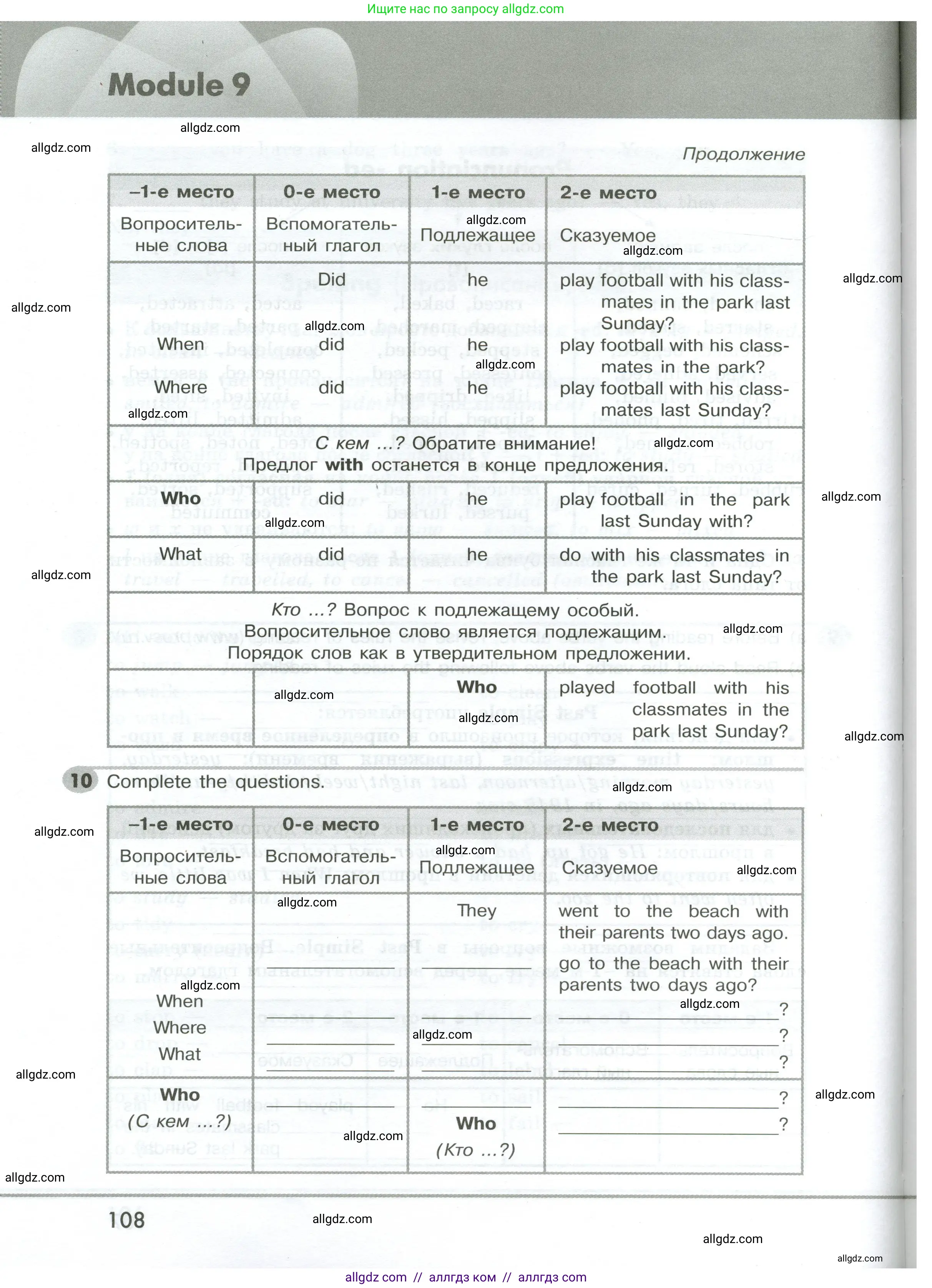 Английский язык (english), 5 класс Грамматический тренажёр, автор: Тимофеева Светлана Леонидовна, издательство Просвещение, Москва, 2023, оранжевого цвета, страница 108